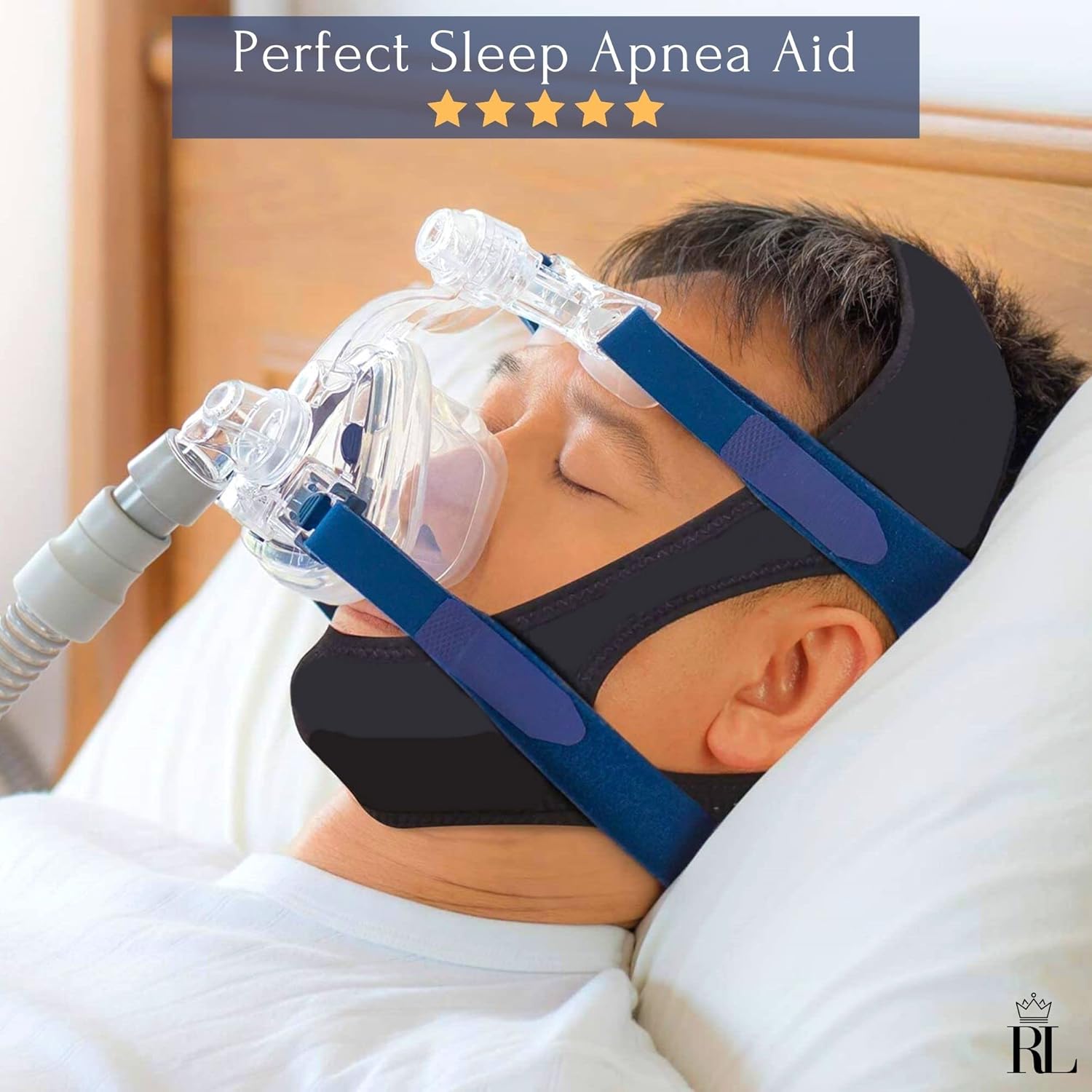 Anti Snoring Chin Strap for CPAP Users - CPAP Chin Straps for Men and Women - CPAP Supplies - Keep Mouth Closed While Sleeping - Anti Snore Chin Strap - Snore Strap Snoring Solution - Regal Living