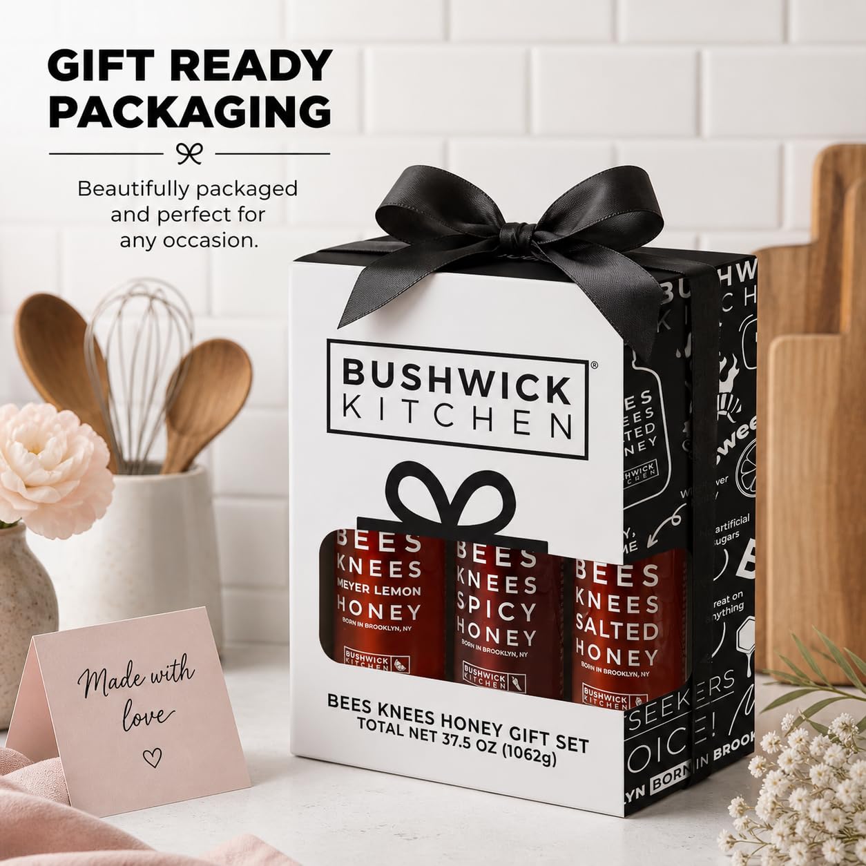 Amazon.com : Bees Knees Honey Gift Set - Sampler Includes Hot