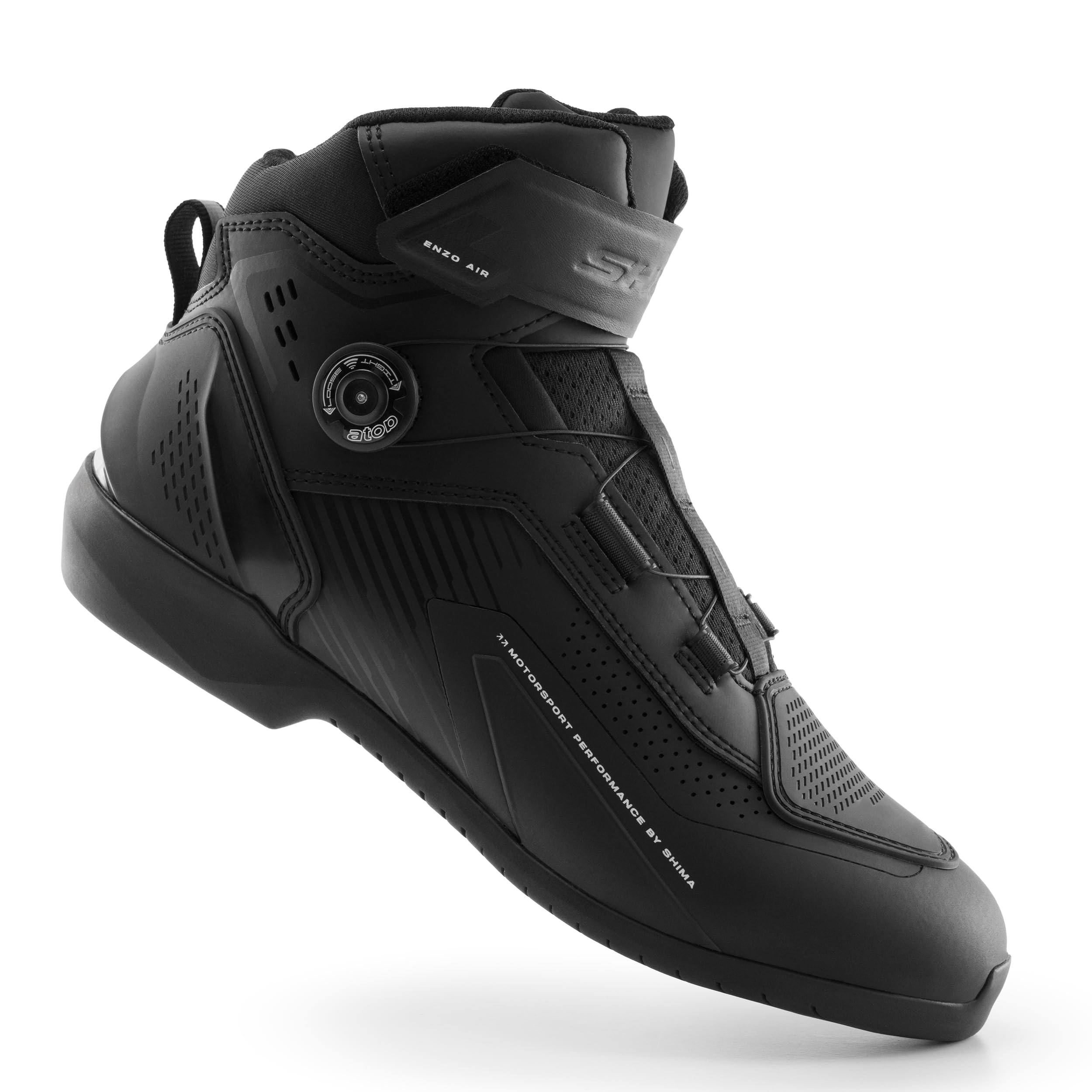 SHIMA Enzo Air Scarpe Moto Uomo Donna Pelle Impermeable Tutto L'Anno Scarpa Stivali Proteggi Touring Protezione Chiusura