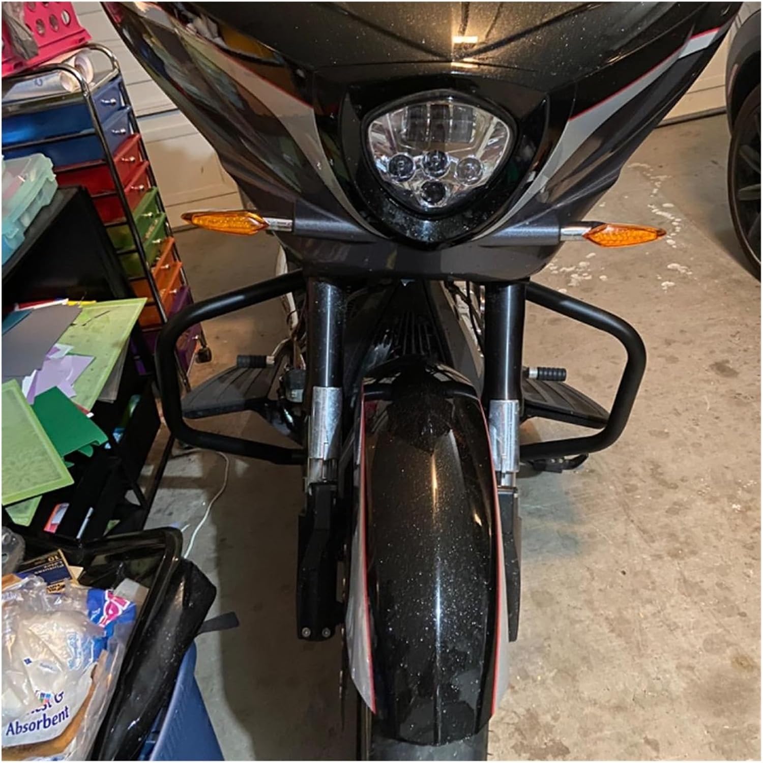 Engine Guard Crash Bars Stunt Cage Bars Bumper Fit for Cross Country Tour Cross Roads 2010-2017