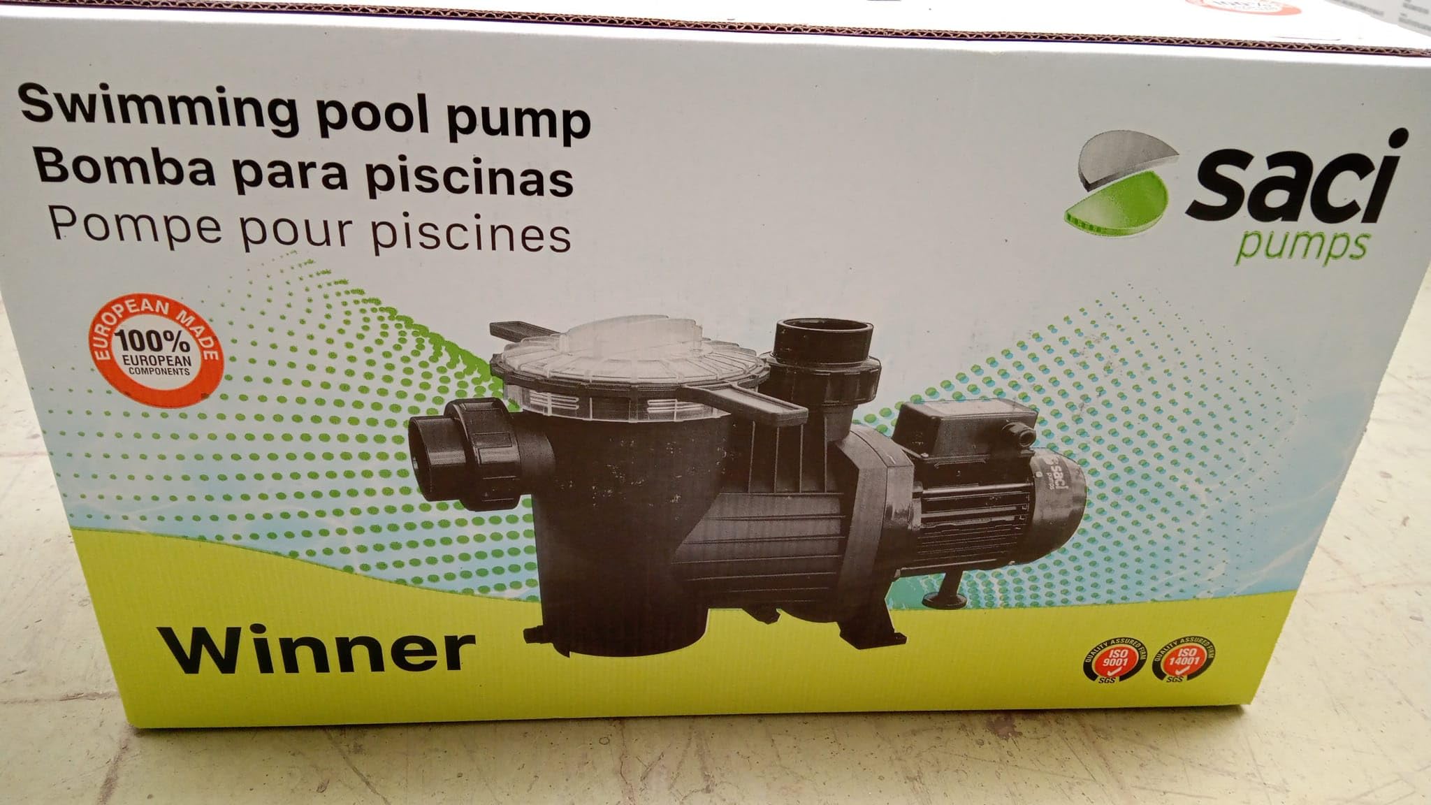 Bomba de filtración Saci Winner 0,75 CV mono 15 m3/h
