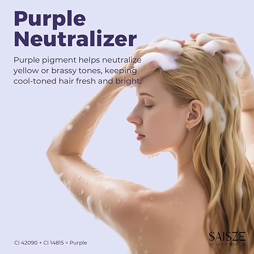 Miniatura 3 de Barra de champú y acondicionador de tonificación púrpura para cabello rubio, plateado, decolorado y castaño con reflejos