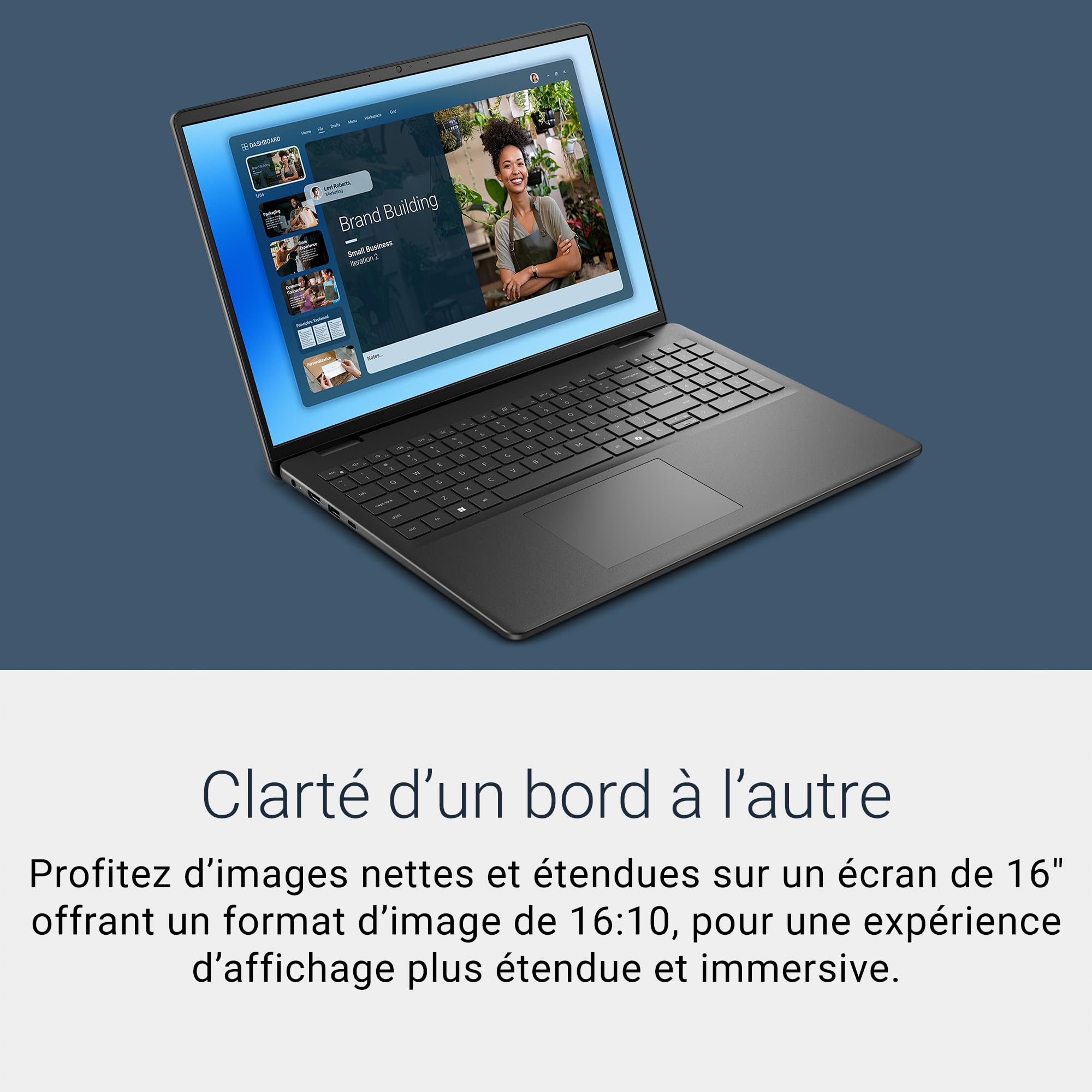Dell 16 Laptop FHD+ Intel Core 7 16GB DDR5 RAM 1TB SSD Windows 11 Home AZERTY Keyboard Carbon Black