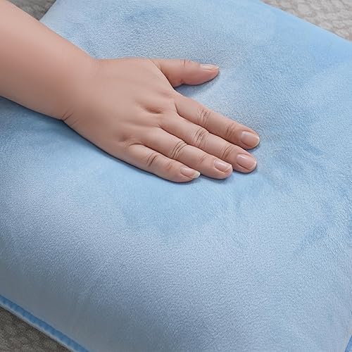 Miniatura 9 de JIAHANNHA Fundas de almohada de terciopelo morado de 24 x 24 pulgadas, juego de 2 fundas de cojín cuadradas suaves y decorativas para sofá, cama,