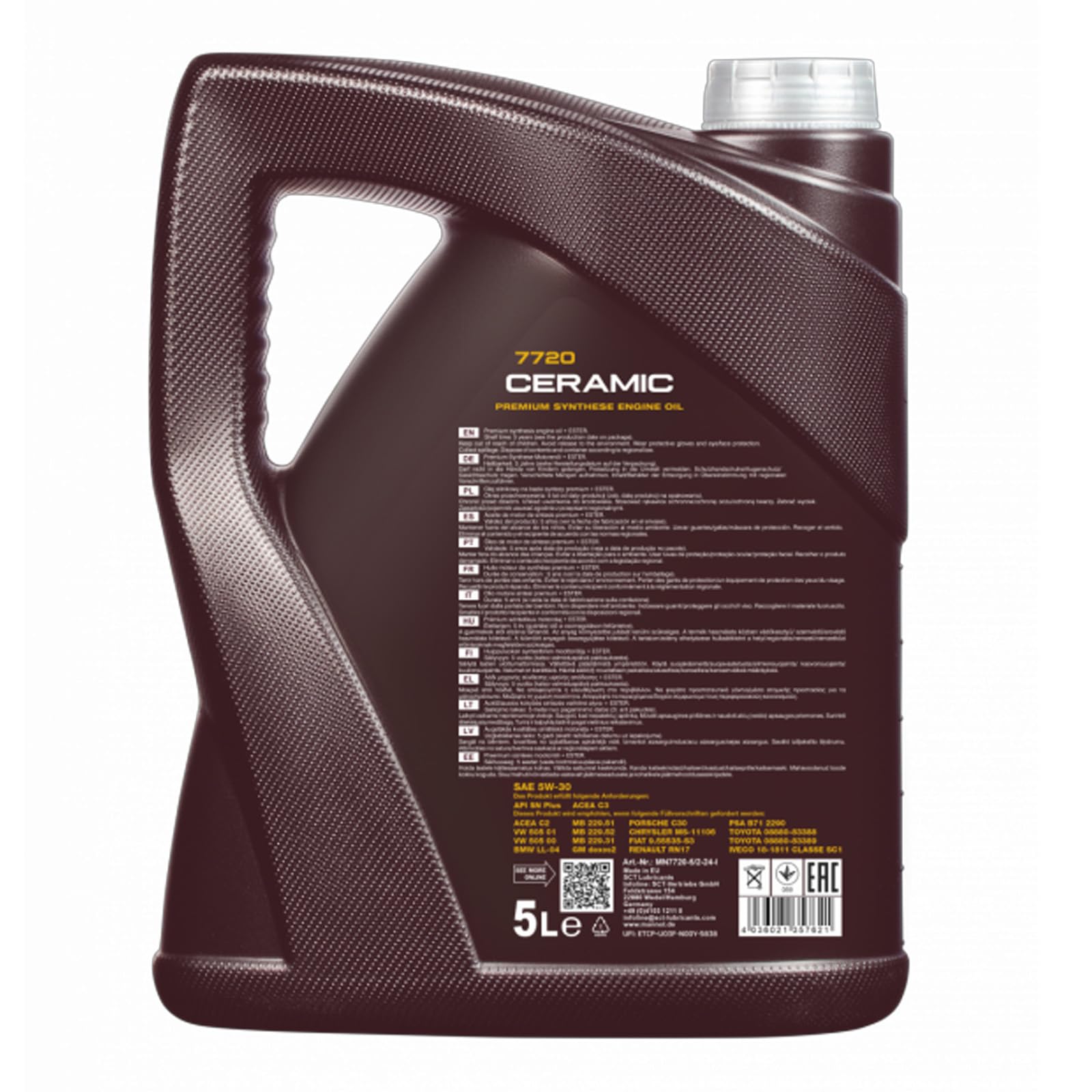 6L MANNOL Ceramic 5W-30 Motoröl