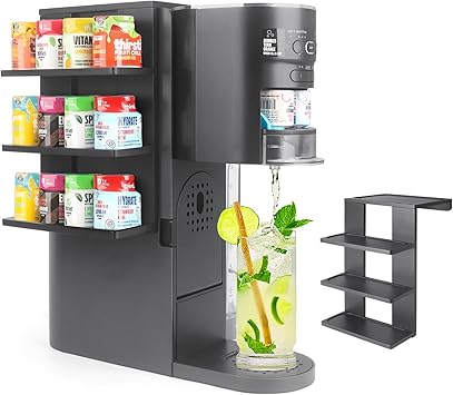 Flavor Pod Holder for Ninja Thirsti WC1001 Soda Maker, 12-Pod Capacity Wooden Organizer Rack, Countertop Storage Station & Custom Accessory for Thirsti Drink System (Holder Only)