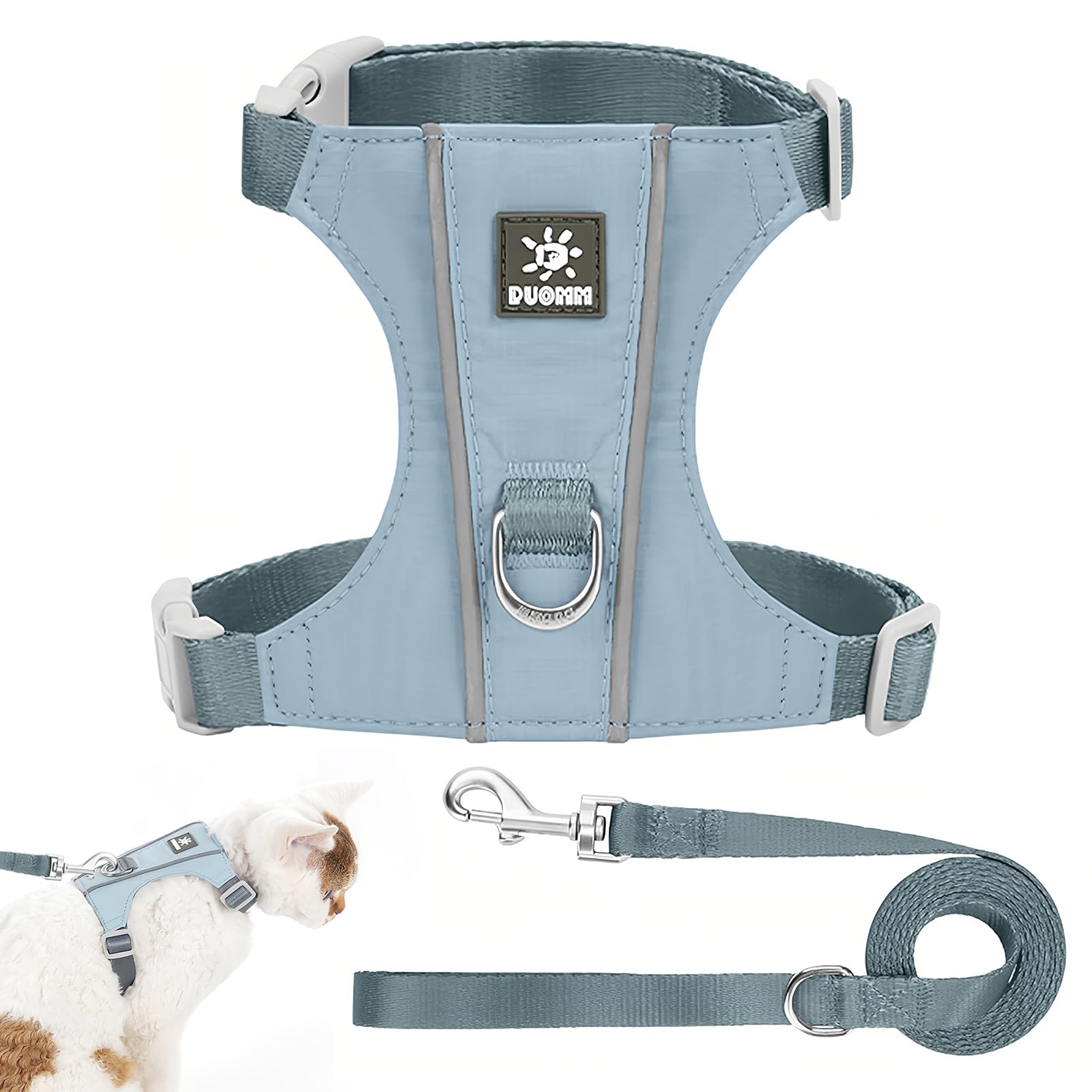 Arnés para Gato Ajustable con Correa 150cm,Arnes Gatos Antiescape