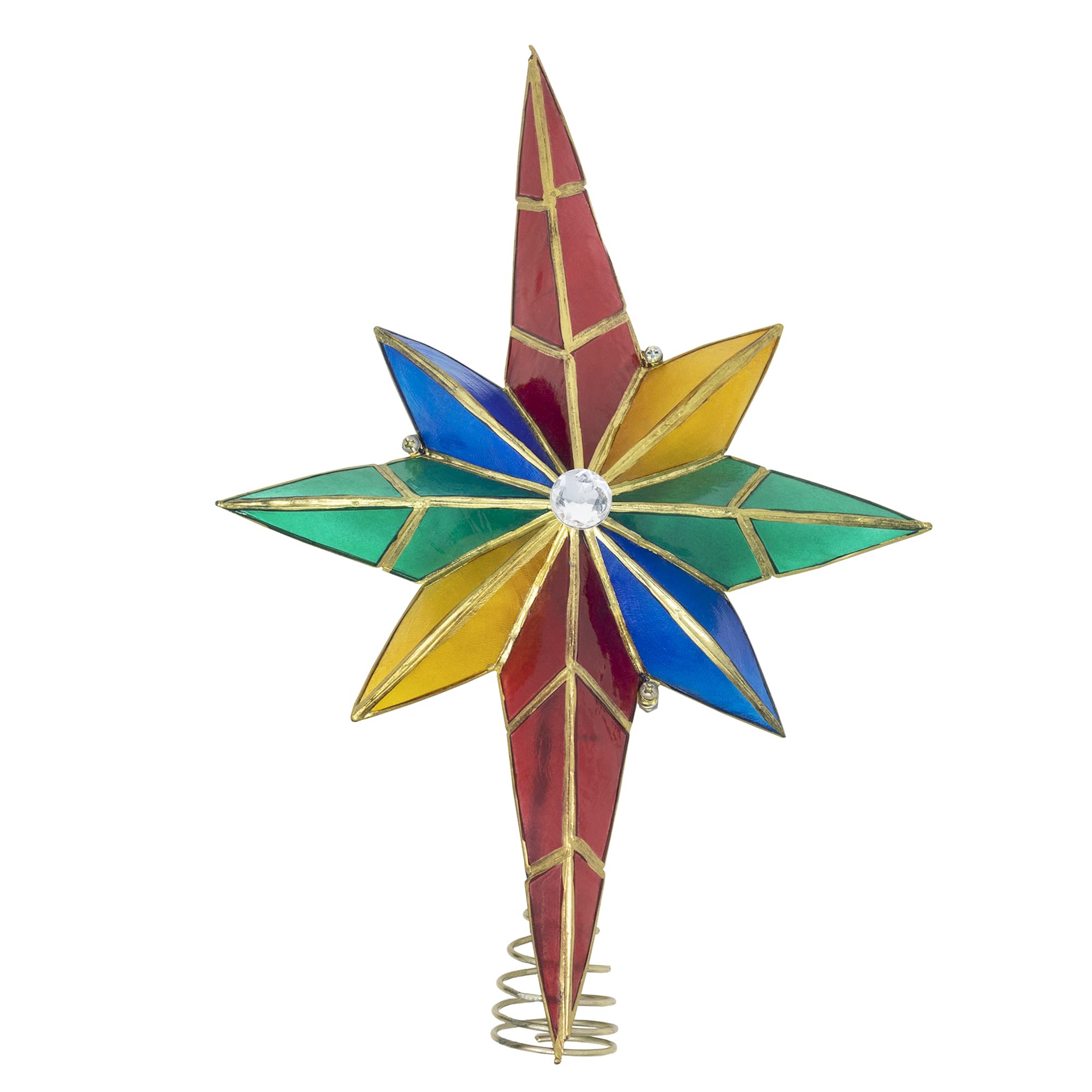 Amazon.com: Kurt Adler 10 Light Multicolor Capiz Bethlehem Star
