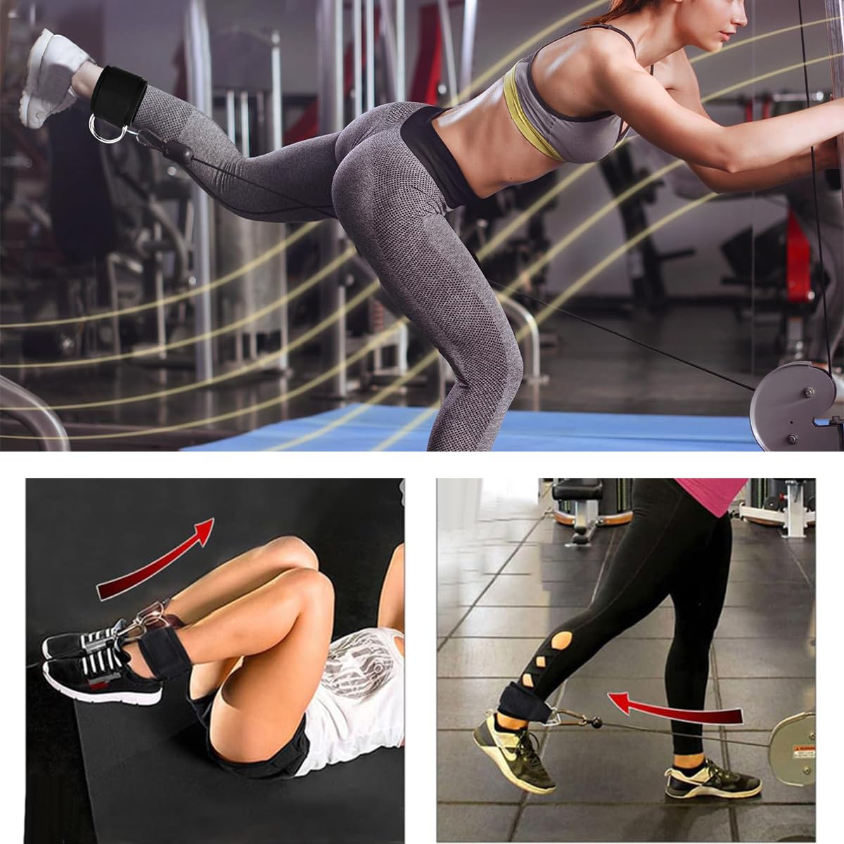 Handgelenk Bandagen Fitness Kraftsport, Zughilfen Klimmzüge Gewichtheben Kreuzheben Gym Bandage Wrist Wraps Straps - Schwarz