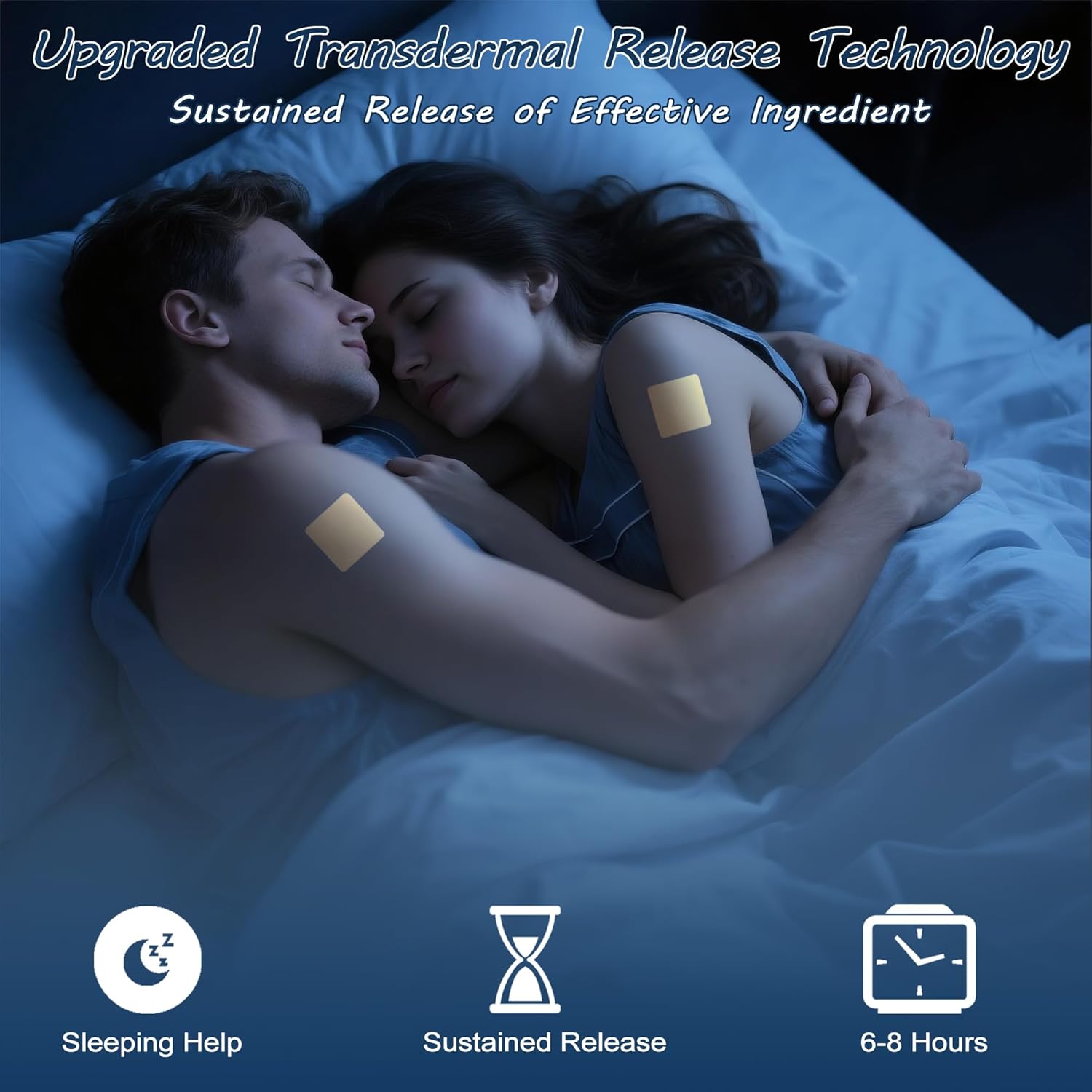 vyaji 60 Patches Sleep Patches for Adults – Natural Plant Formula Sleeping Patch for Enjoy Deep Sleep – Easy to Apply Sleep Aids – Eliminate Groggy & Wake Up Refreshed