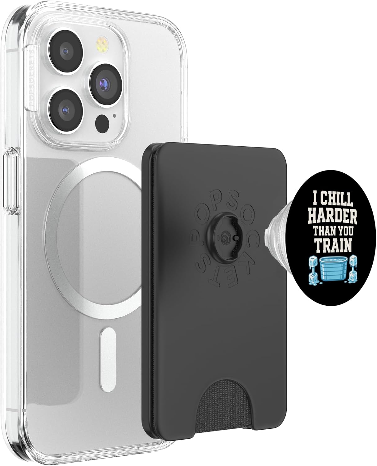 Cold Plunge Ritual Gift Ice Bath Culture Water Therapy PopSockets PopWallet for MagSafe image 3