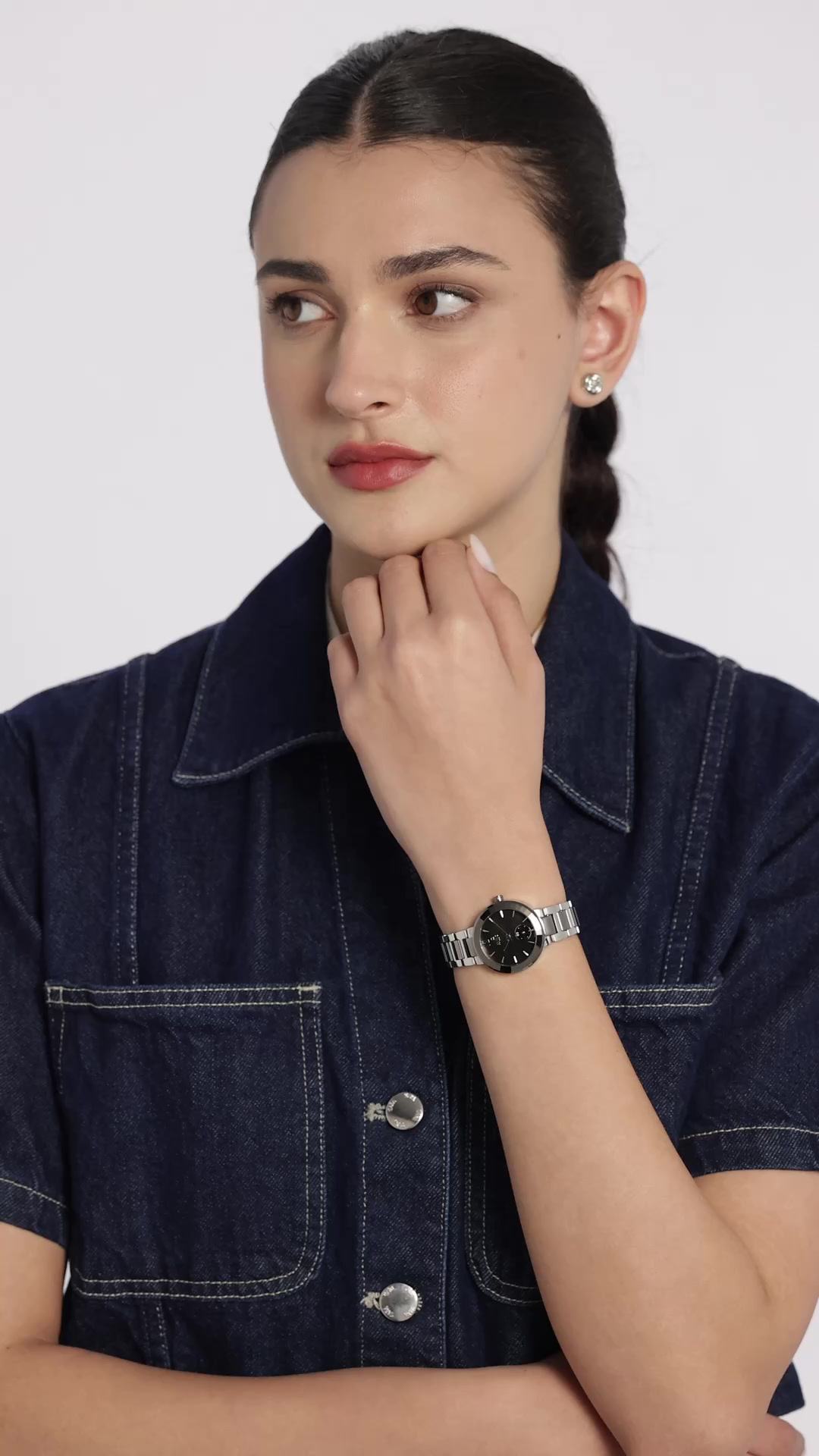 Xylys Analog Black Dial Women's Watch -NL45015KM02 : Amazon.in