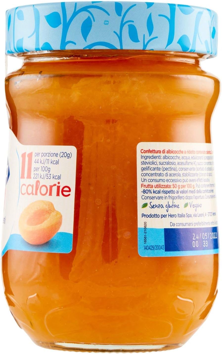 Hero Light Konfitüre Leichte Brotaufstriche Testpaket, Extra-Marmelade und Konfitüre mit hochwertigen Früchten, ohne Zuckerzusatz und sehr wenig Kalorien 7x 280 g + Italian Gourmet polpa 400g