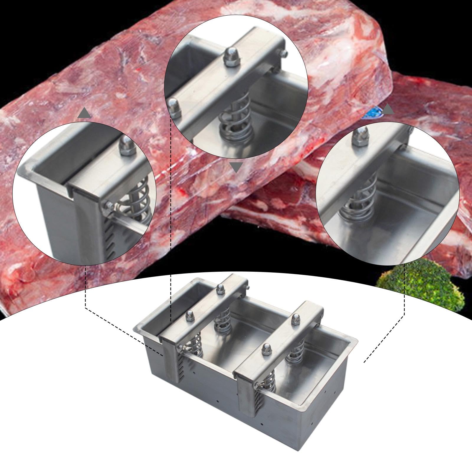 Yajuyi Pressa per Carne in Acciaio Inossidabile, Pressa per Carne Staccabile per Uso Commerciale, Cucina, Casalingo, 3kg