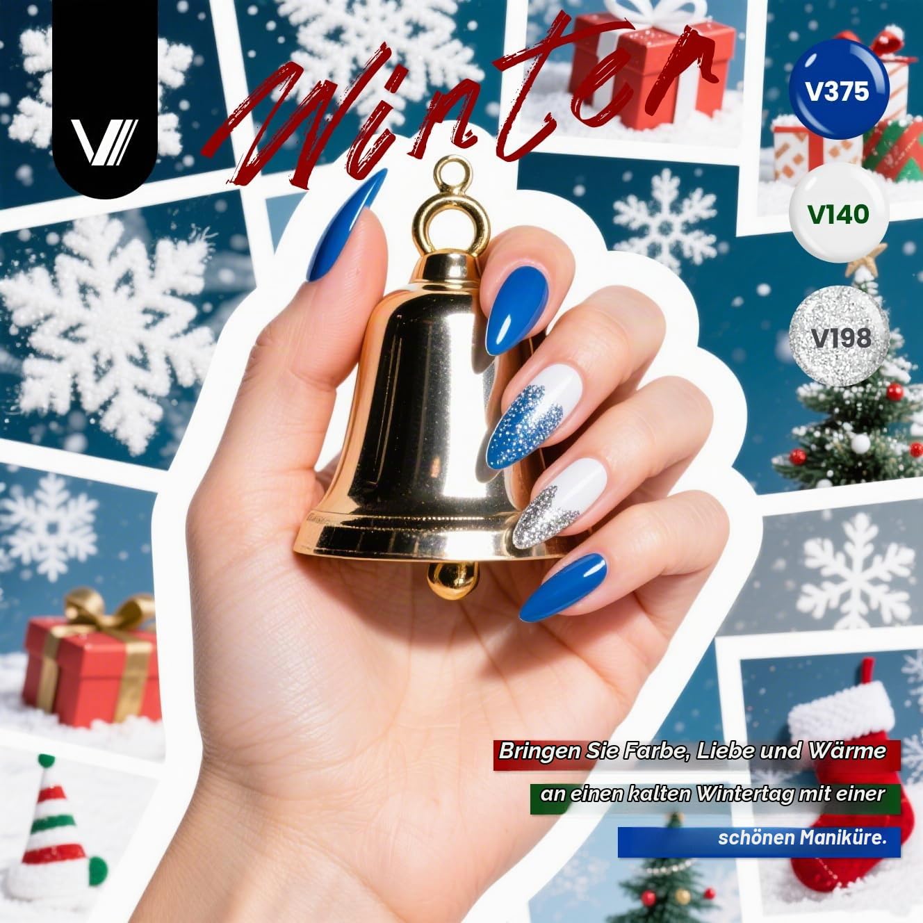 VANREESA Set mit 60 Gel-Nagellacken, 55 Farben mit Basis und 4 Glanzeffekten, komplettes Set für alle Jahreszeiten, ideal als Geschenk für Frauen und Mädchen. Verwöhnen Sie sich die Maniküre zu Hause!