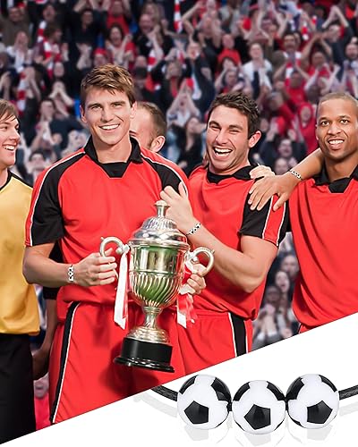 Miniatura 3 de Soundfuse 60 pulseras deportivas con dijes temáticos, pulseras ajustables para niños y niñas, pulseras inspiradoras para adolescentes, adultos,