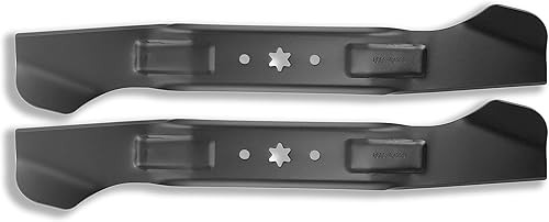 q&p Paquete de 2 cuchillas para cortacésped MTD 942-04290 942-04244 742-04244 942-04244A 46 pulgadas cubierta