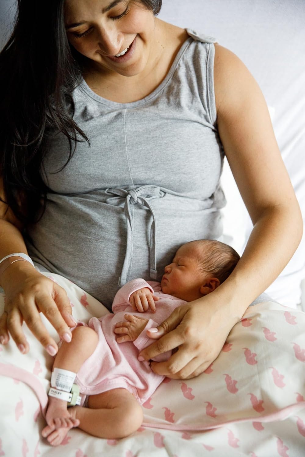 Monica + Andy Luxe Maternity Labor Gown, 100% Organic Women's Clothes, Women's Clothing for Labor & Delivery, Postpartum - Image 5