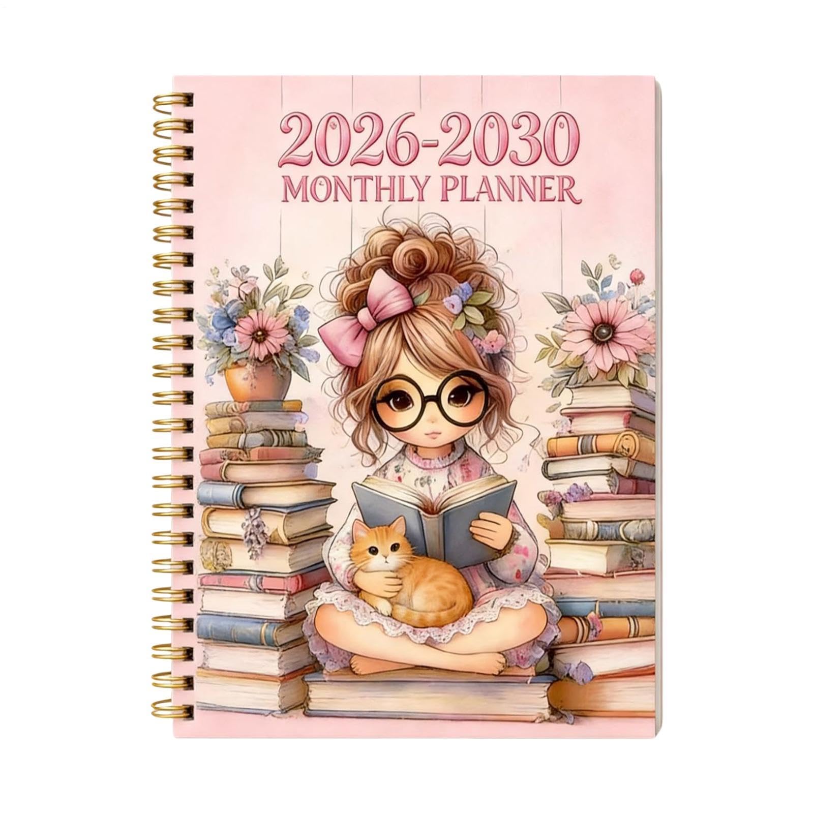 5-Year Monthly Planner - 2026 To 2030 A5 Spiral Schedule | 21x14cm Diary