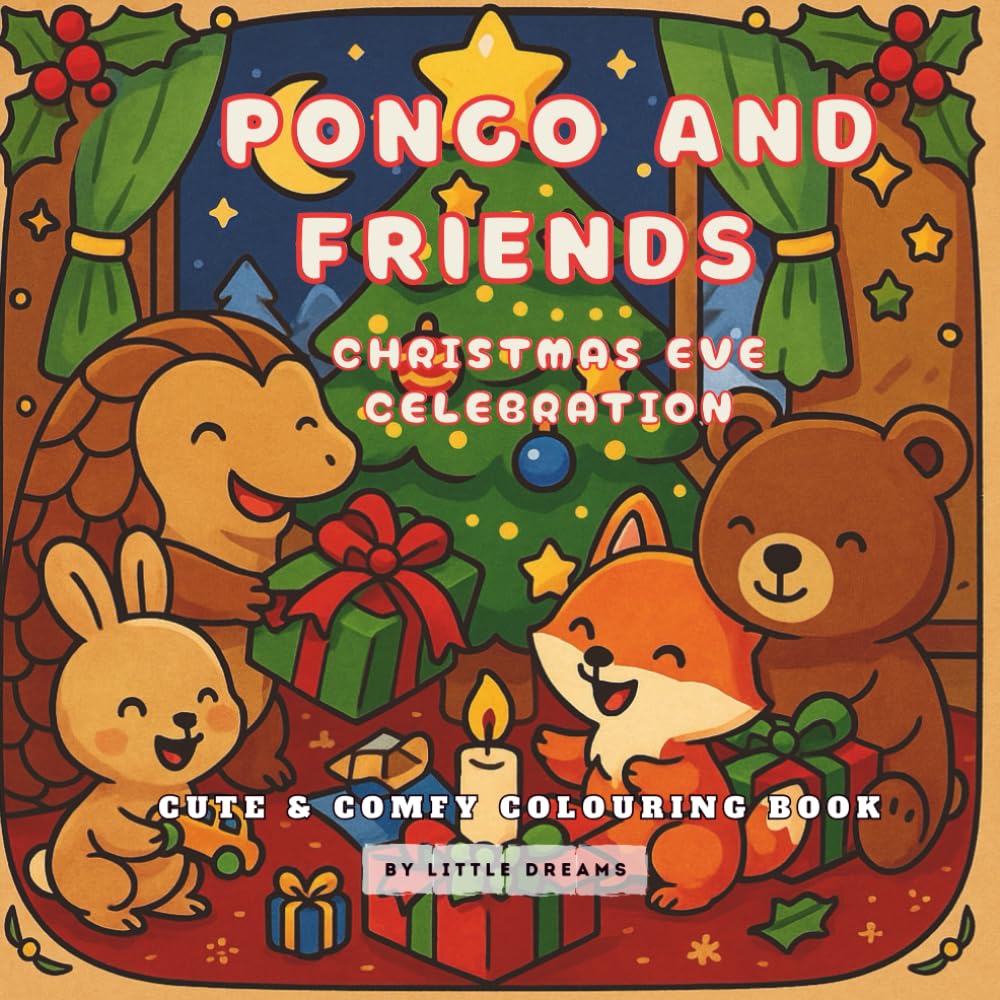 Pongo and Friends Christmas Eve Celebration: Cute & Comfy Colouring Book