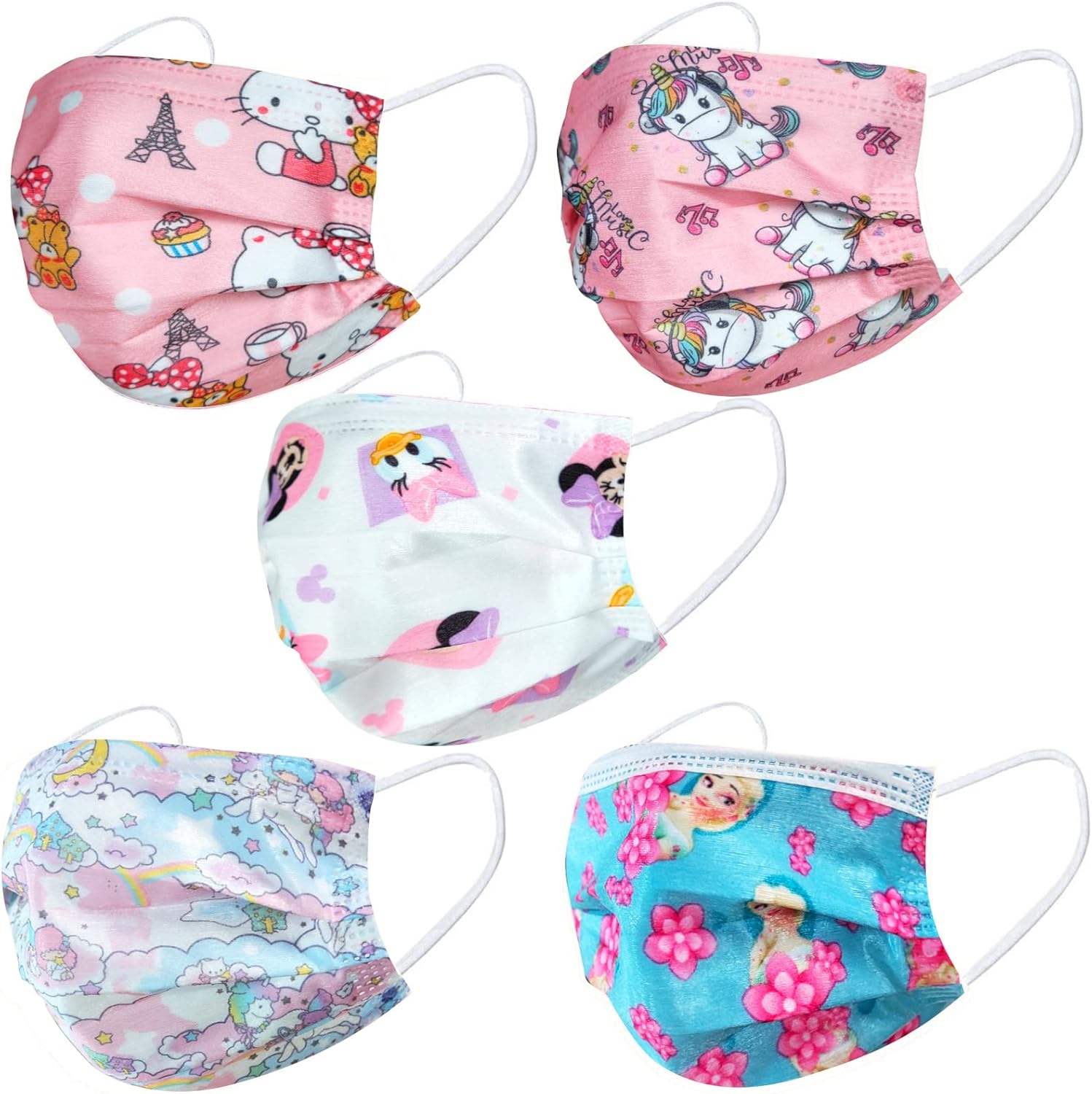 50PCS Kid Face_Mask Breathable Kids Face_Masks for children with Elastic Earloop 3-Layer Filter Kids Face_Masks for School Outdoor Supplies （Non Medical Mask） : Clothing, Shoes & Jewelry