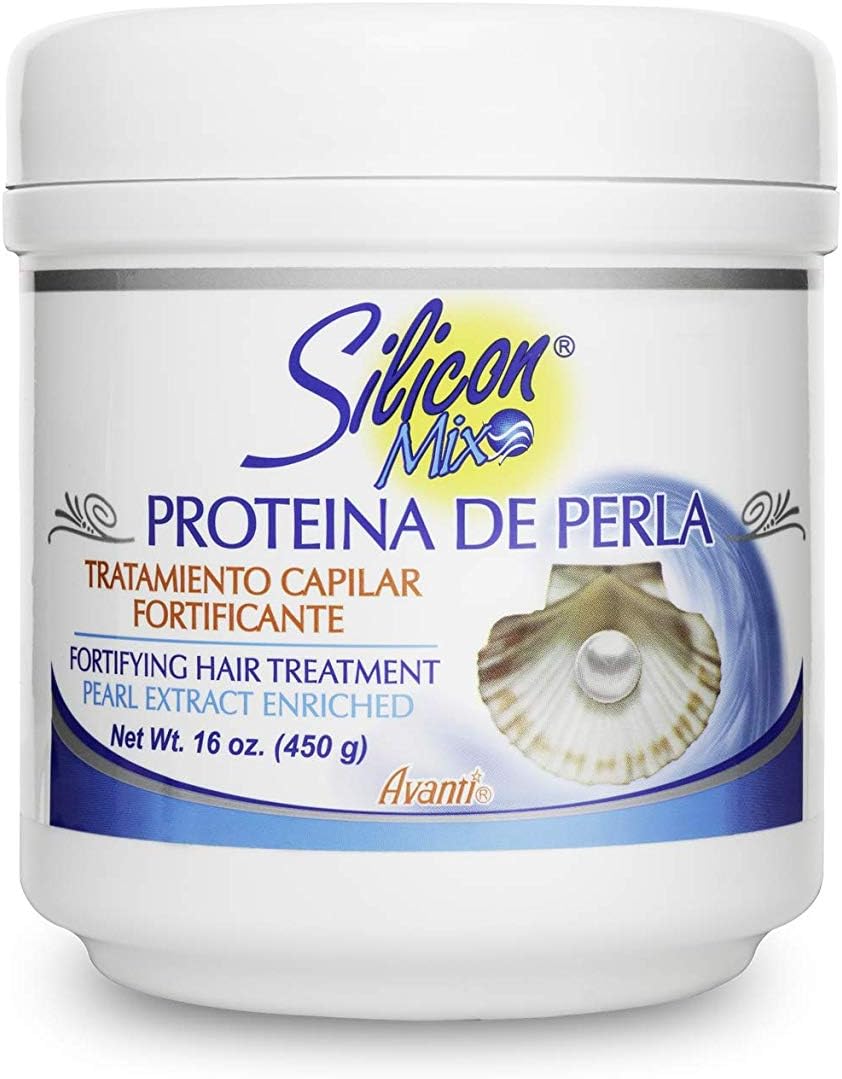 Silicon Mix – Pearl Protein Hair Treatment – Unisex – 16 oz (450 g) – Restore Shine & Strength with Deep Marine Repair