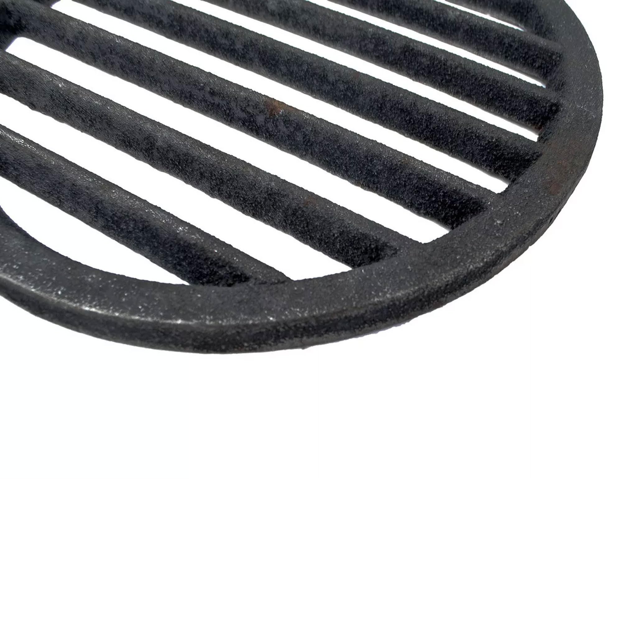 Grille De Feu Ronde En Fonte 19 Cm - Pour Poêle, Cheminée, Barbecue - Diffusion Chaleur Optimale