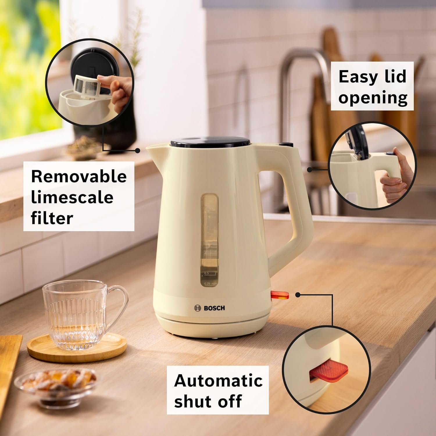 Bosch Bosch MyMoment Delight TWK1M127GB Electric Kettle with 1.7 L Capacity and Fast Boil… thumbnail 6