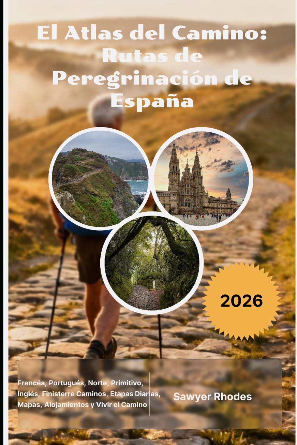 El Atlas del Camino: Rutas de Peregrinación de España 2026: Francés, Portugués, Norte, Primitivo, Inglés, Finisterre Caminos, Etapas Diarias, Mapas, Alojamientos y Vivir el Camino