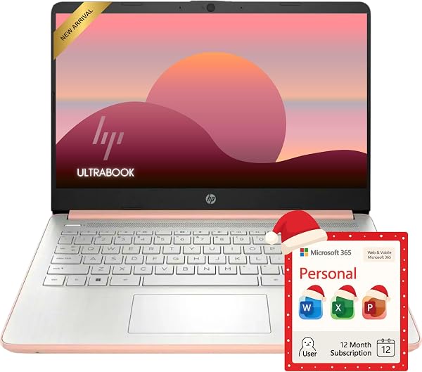 HP Rose Gold Ultrabook 14 inch with Office 365
