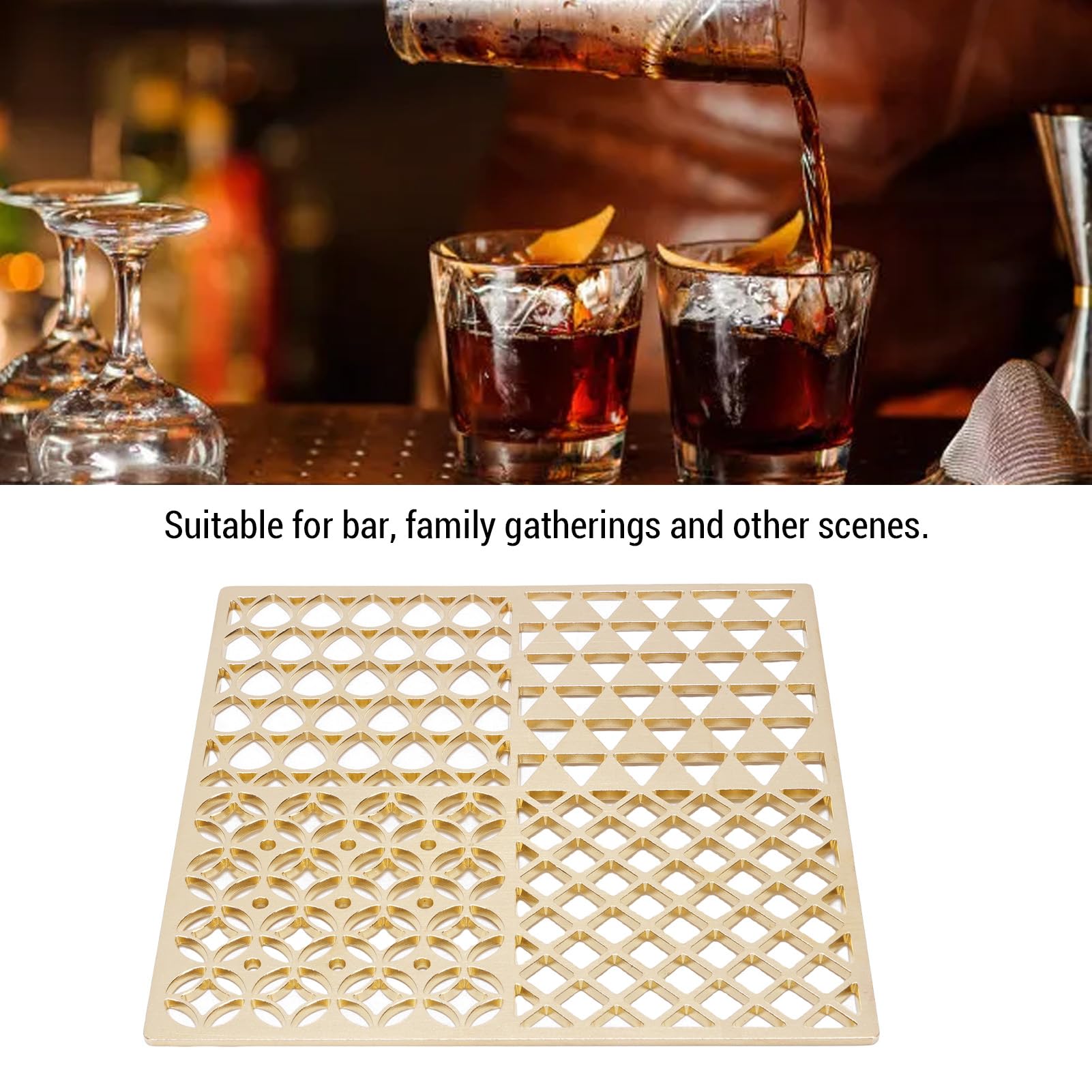 Plateau de Conception de Machine à Glaçons Transparent pour Cocktails Whisky élégance sans Effort Matériel de Cuivre de Glace Prêt pour la Fête (B)