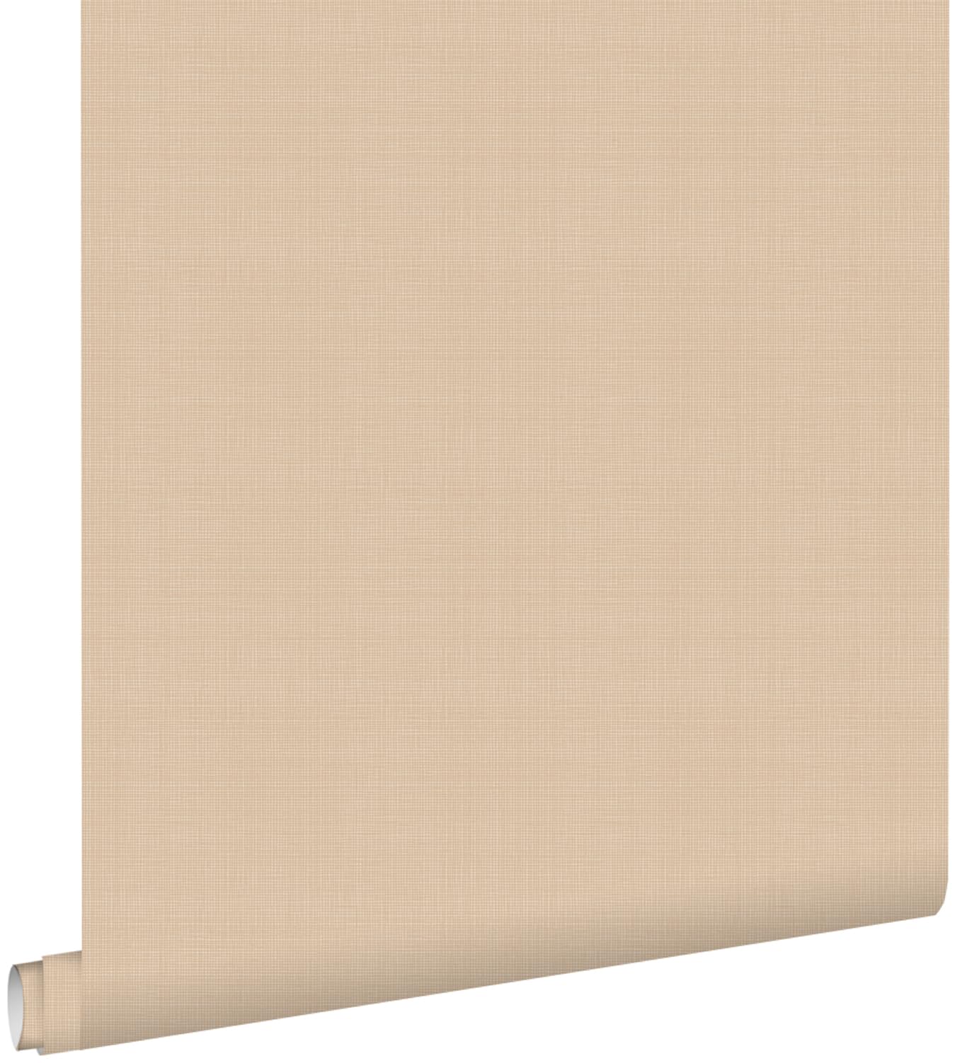 ESTAhome Tapeta lniana tekstura ciepły beż 53 cm x 10.05 m