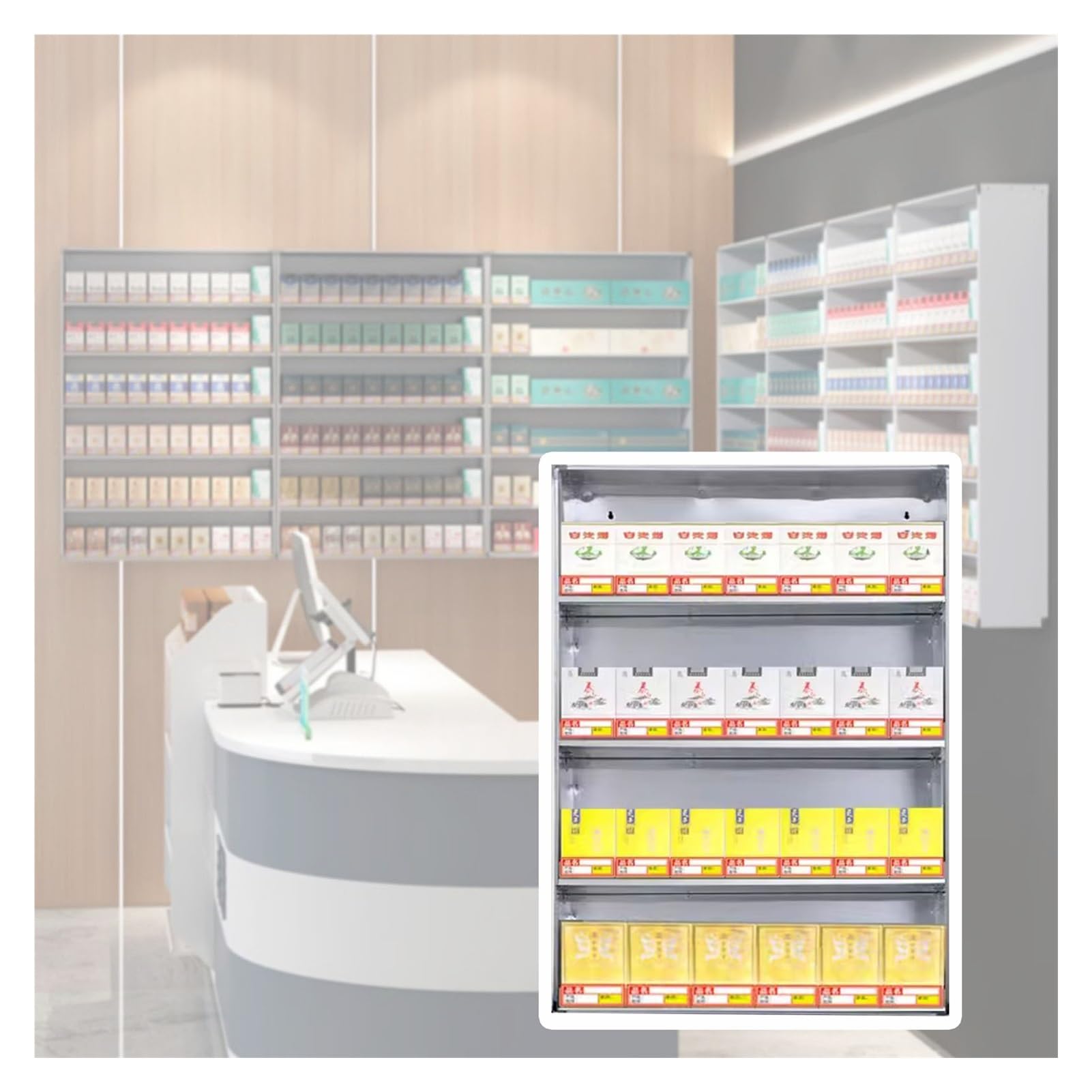 Amazon.com: Cigarette Rack for Retail Store, Commercial Automatic Tobacco  Display Stand Holder, Multi-Tier Rectangular Matchbook Display Case for  Coffee Shop Supermarkets Shopping Malls ( Size : 4-Tier/7 Columns : Health  & Household