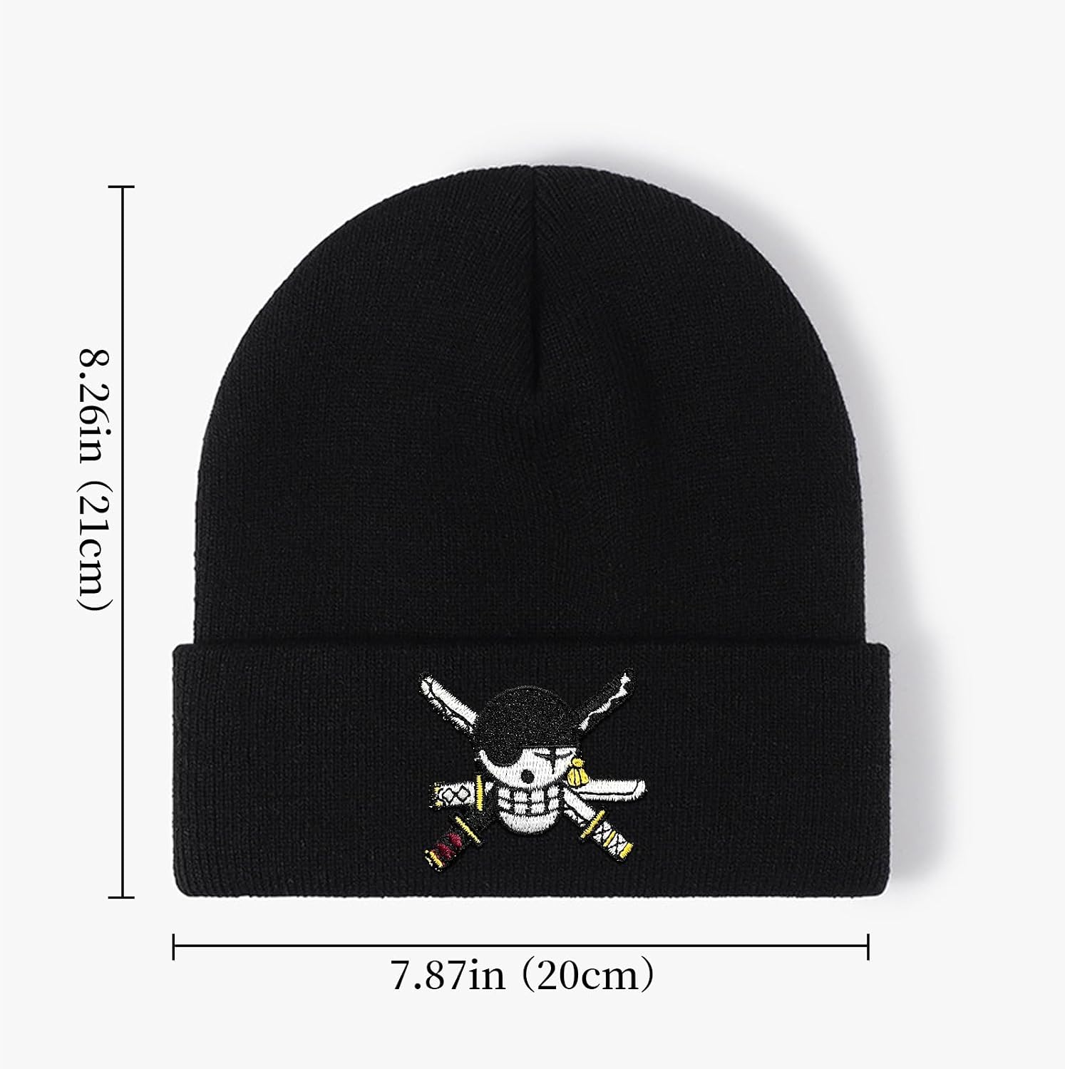 OP Anime Beanie Hats for Men Women, Cool Funny Cartoon Skull Knit Hat Gifts image 4