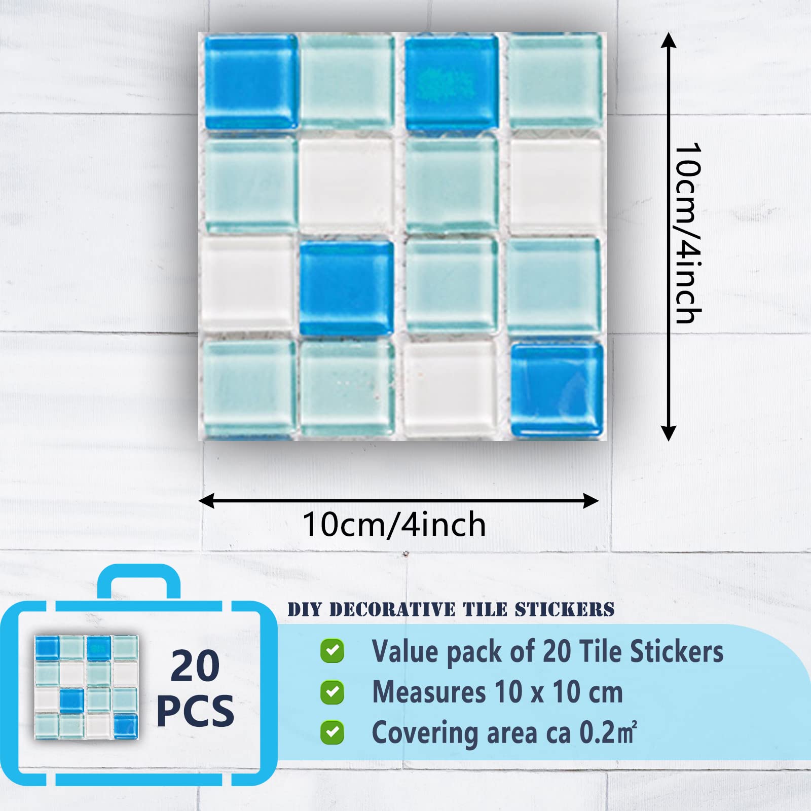 Ahlsen 24Pcs Carrelage Autocollants Décoration Murale Salle De Bains Cuisine Stickers Muraux Etanche Pvc Decoration Autocollants Diy Retro Gris Autocollants 10x10cm 86208845