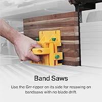 Vista 9 de Bloque de empuje Microjig GRR-RIPPER 3D para sierras de mesa, rebajadoras, sierras de banda, y ensambladores