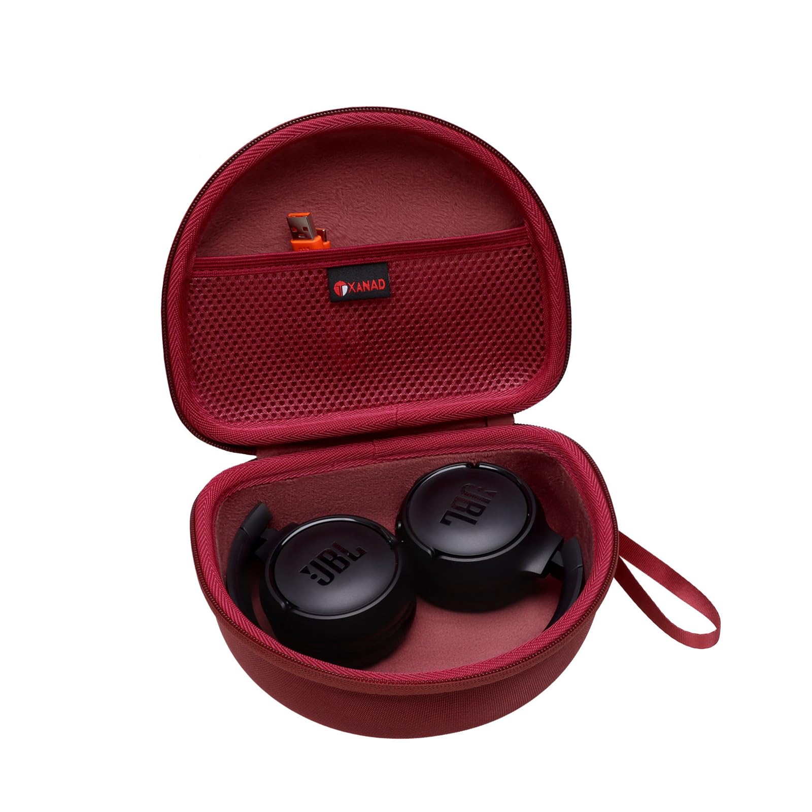 XANAD Hard Case for JBL Junior 470NC or JBL JR 470 NC/JR 460 NC/Junior JR 320BT Kids Headphone, Wine Red