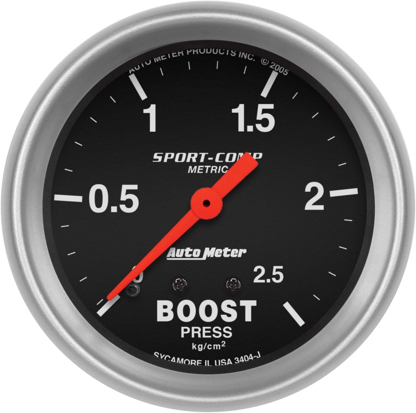 Auto Meter 3404-J Sport-Comp Mechanical Metric Boost Gauge