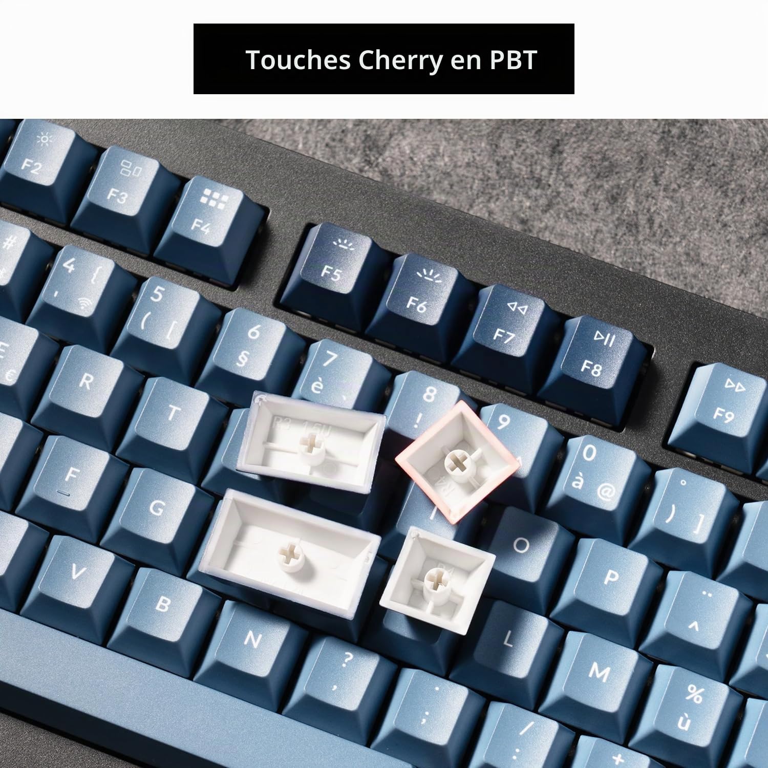Keychron V6 Max Clavier Mécanique sans Fil Personnalisé, 2.4G Hz Bluetooth Cable Connection QMK/Via Programmable, Lumière RVB Hot-Swap Gateron Jupiter Marron Switch pour Mac/Windows/Linux FR Layout