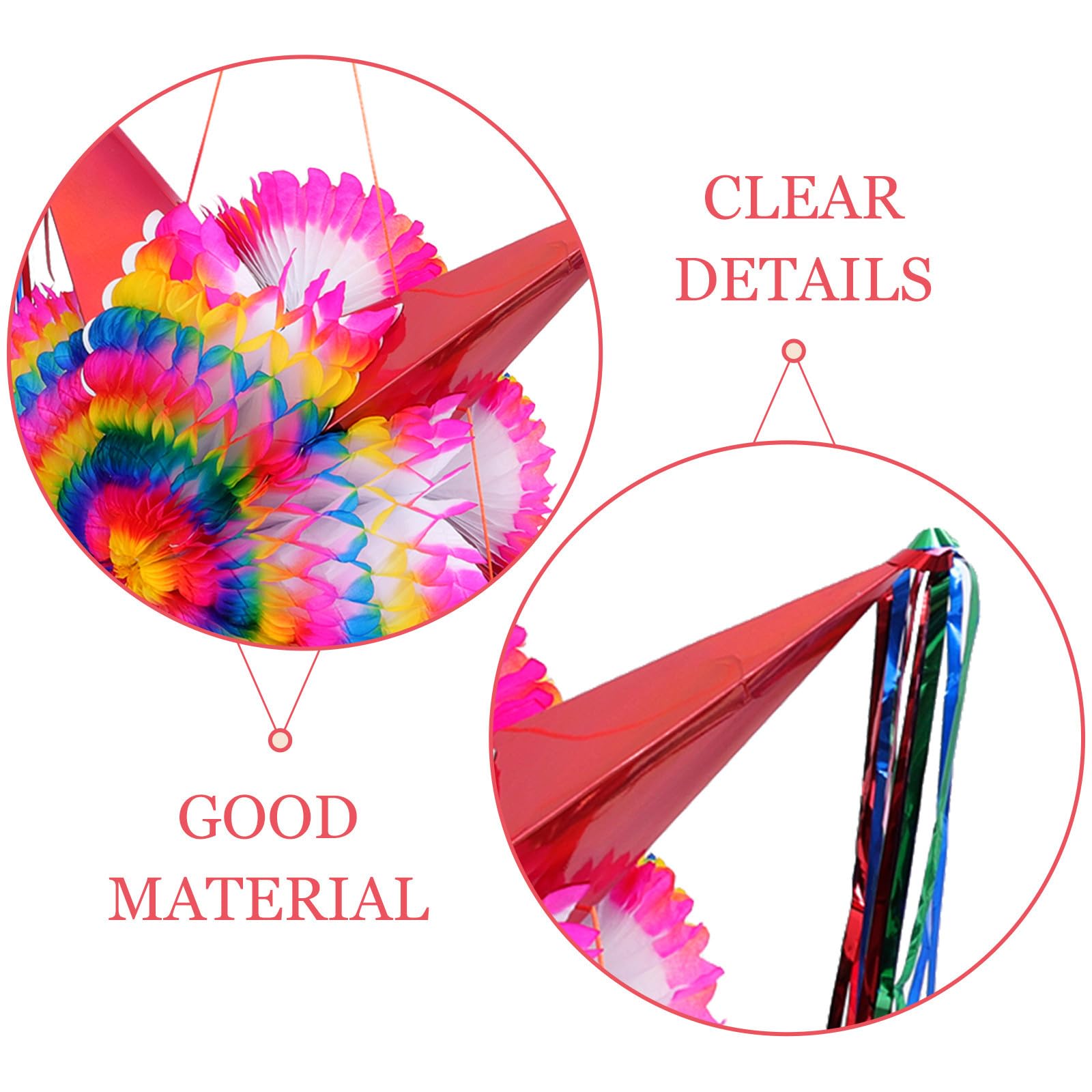 Piñata Decoración Colorida y Divertida de Papel de Estrella Plegable para Fiesta y Festival para Eventos y Juegos Infantiles