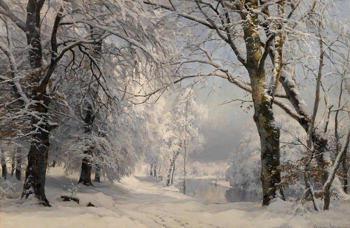 Forest In Winter (1882) Poster Print by Anders Andersen-Lundby (24
