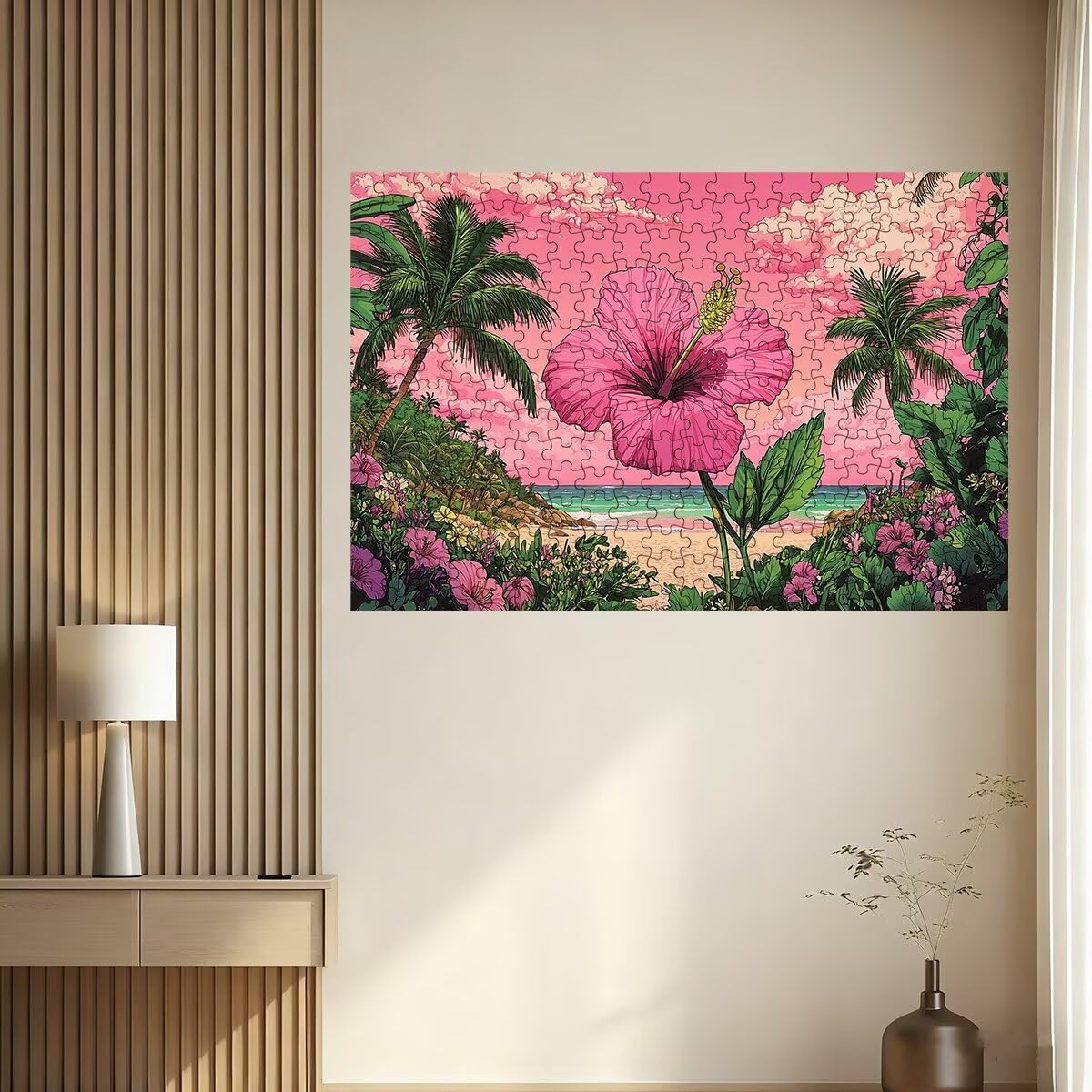 Puzzle 1000 elementów, kwiat, 1000 elementów, dla dorosłych, klasyczne puzzle dla dorosłych, puzzle dla całej rodziny, drewniane puzzle, prezenty dla kobiet, dekoracja salonu -2524