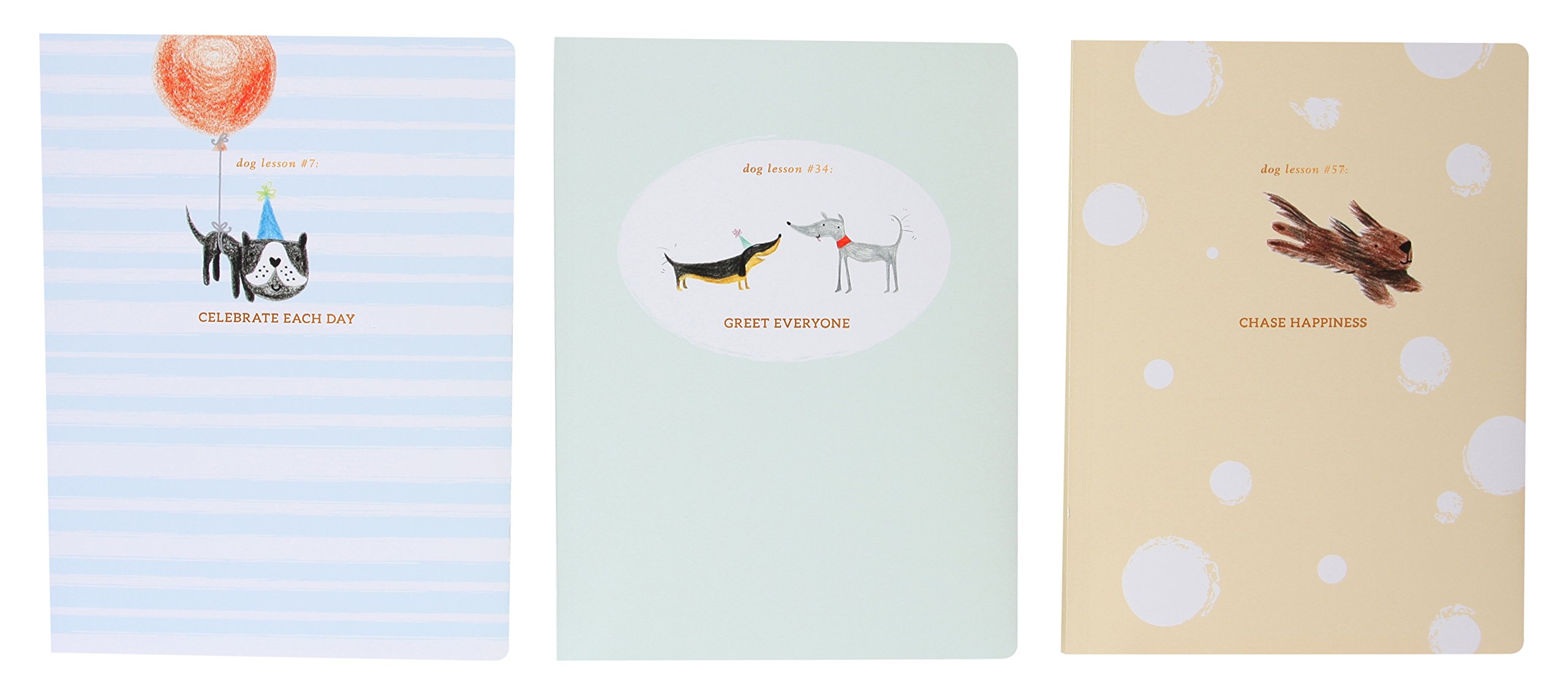 UWP LUXEJ004 Dogs Notebook Set, Paper, Multi Colored