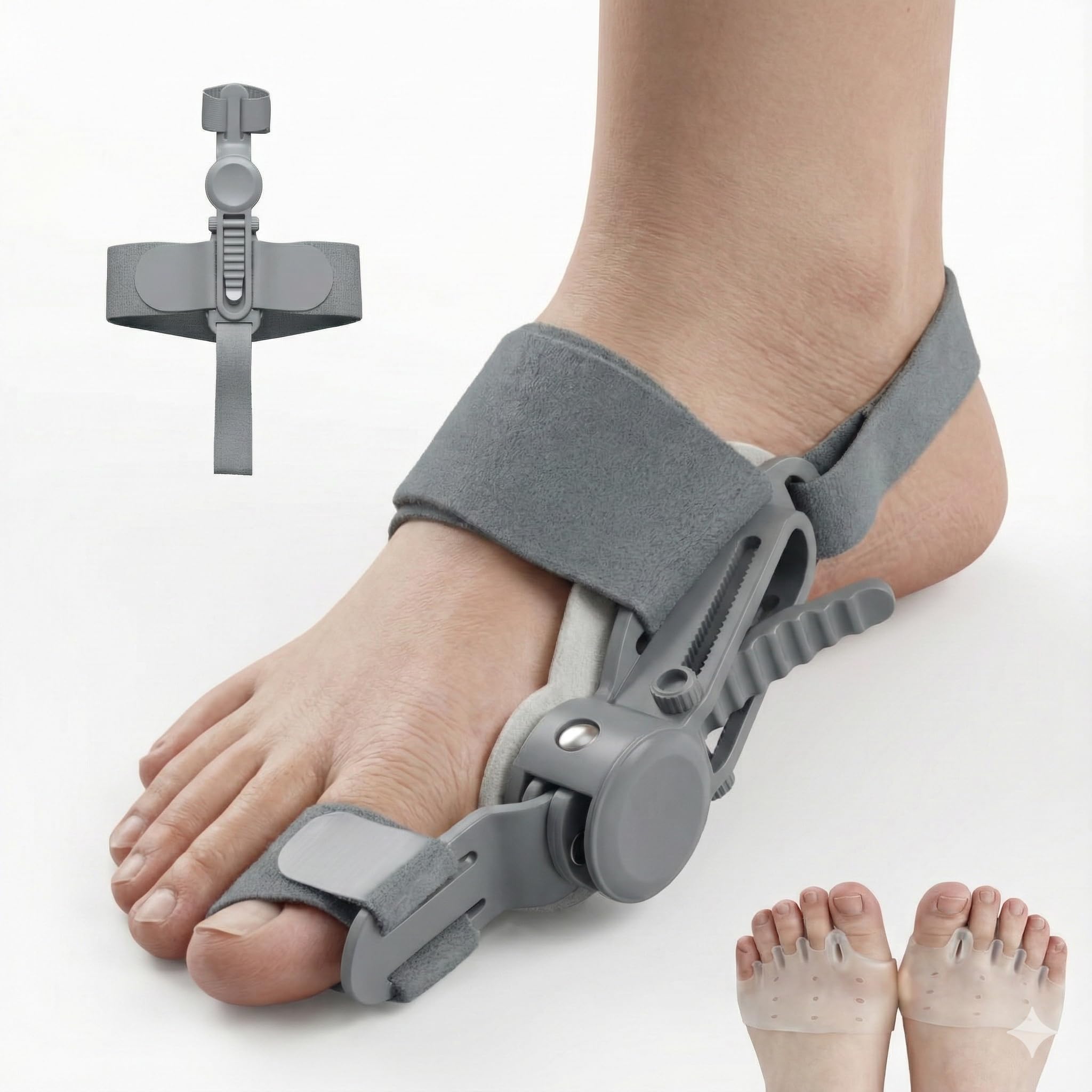 Aviowish bunion corrector for women men big toe toe straighteners for crooked toes Supports all-day use 2 toe
