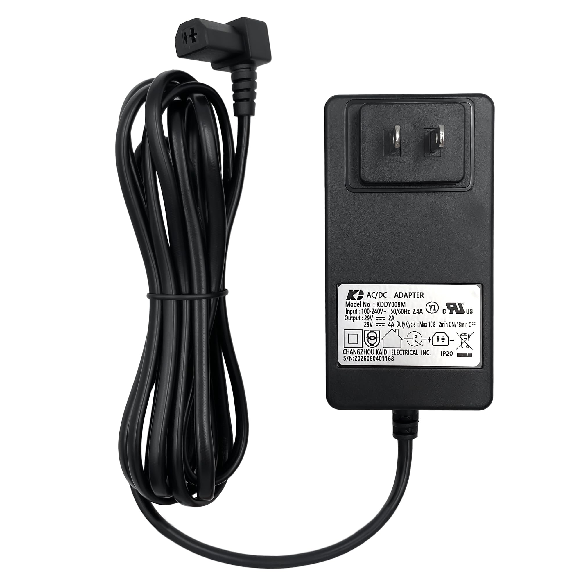 Power Recliner Kaidi Wall Power Supply KDDY008M 29V 2A Switching Adapter