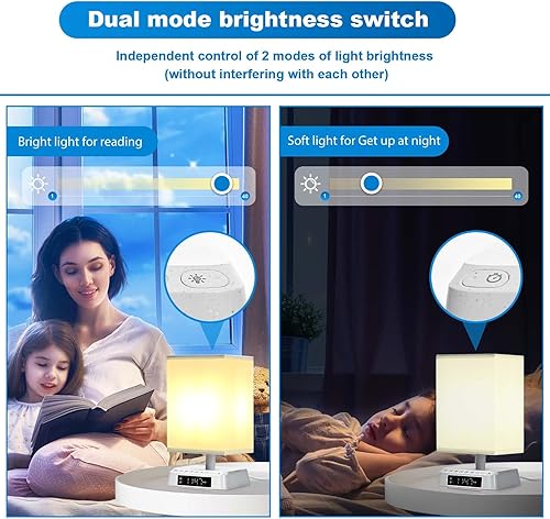 Miniatura 3 de Lámpara de mesita de noche Sonido y luz despertar amanecer despertador lámpara de ajuste Bioclock Programable Entorno natural incorporado Ruido