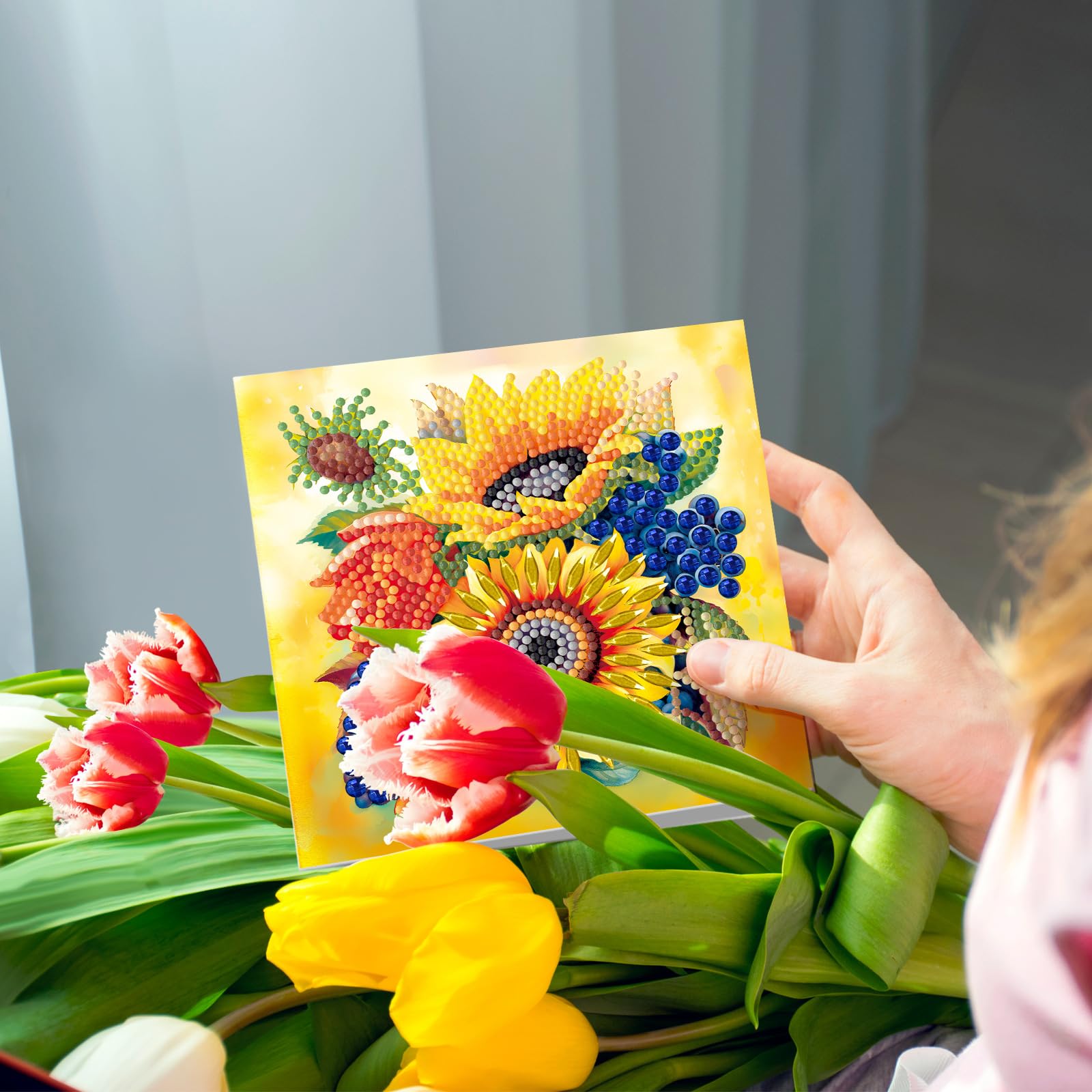 ycyingcheng 5D DIY Diamond Painting Greeting Cards Kit - Image 3