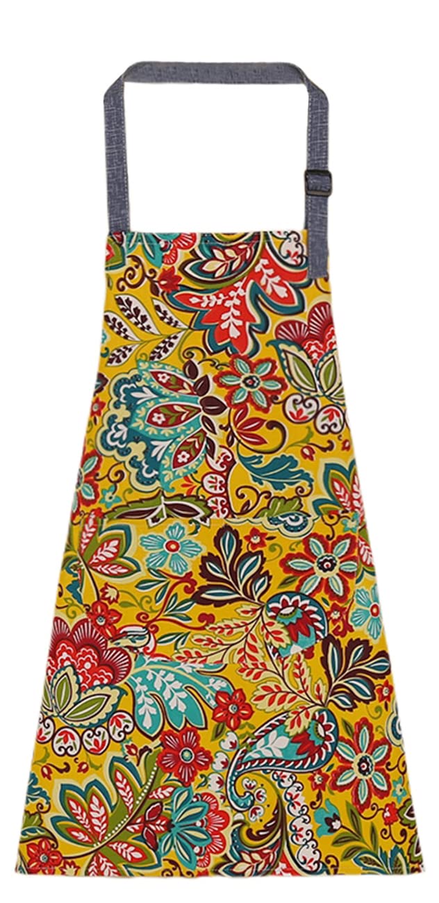 FAIRYGATEChef Apron For Women - Waterproof Kitchen Apron With Pockets - Unisex Adults Bib Apron - 65 x 75 cm (25.6 x 29.5 inch)