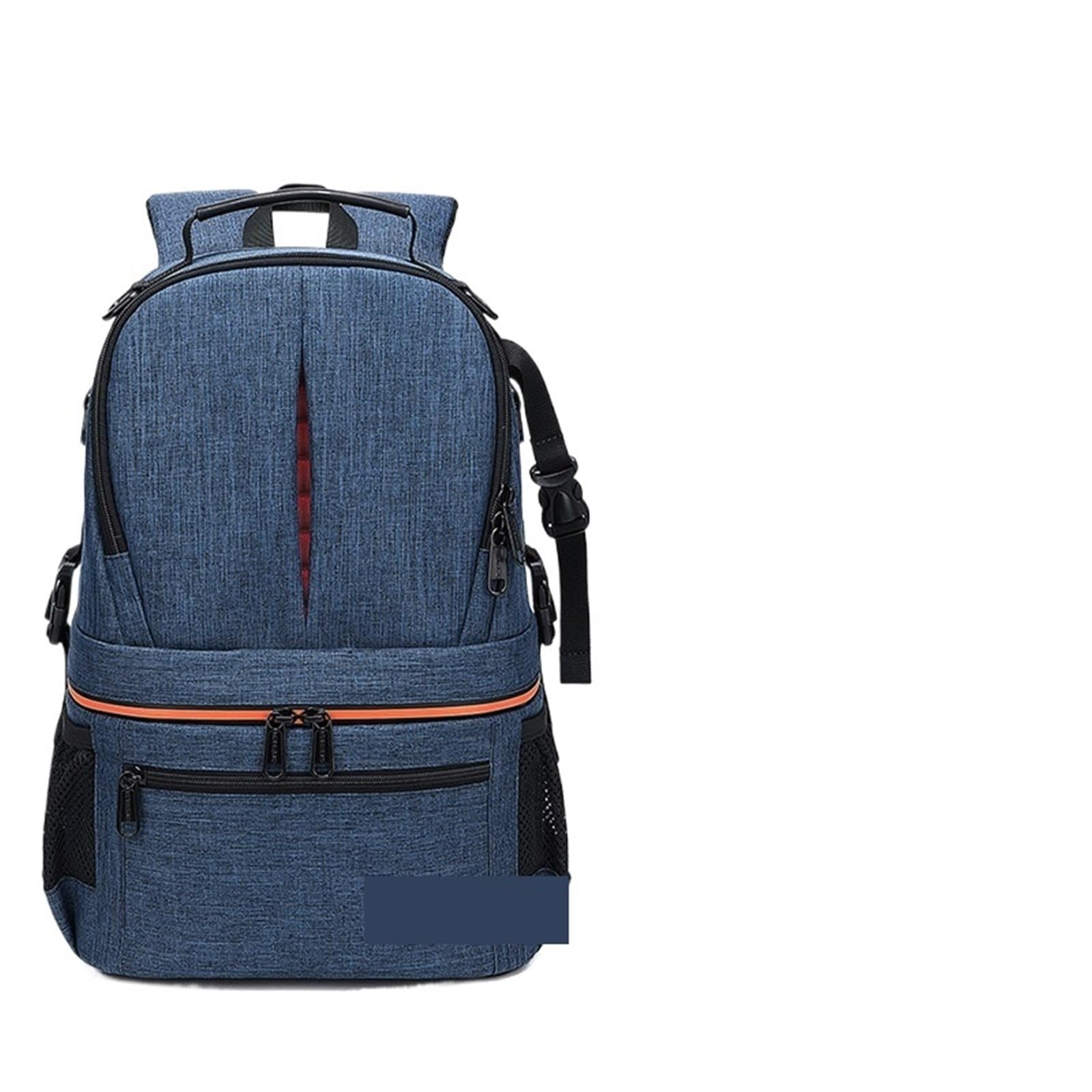 Bolsa de cámara con Doble Correa hacia Arriba y Abajo, Impermeable, Unisex, Bolsa Digital, Accesorios, for Lentes, Capa DIY Funda Camara Reflex(Blue with Orange)