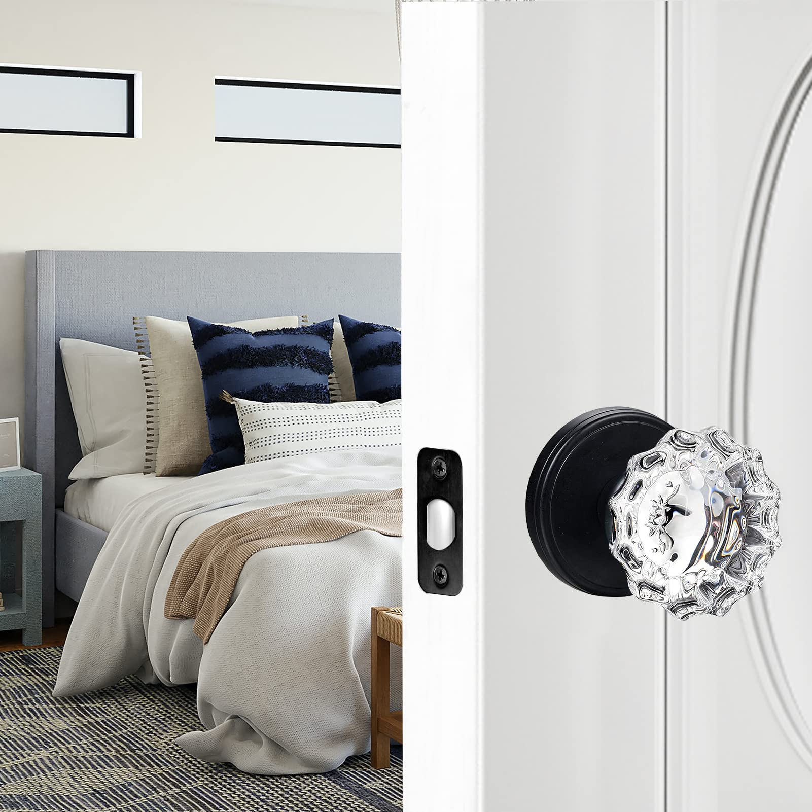 Amazon | SHINY HANDLES ヴィンテージガラスドアノブ インテリア